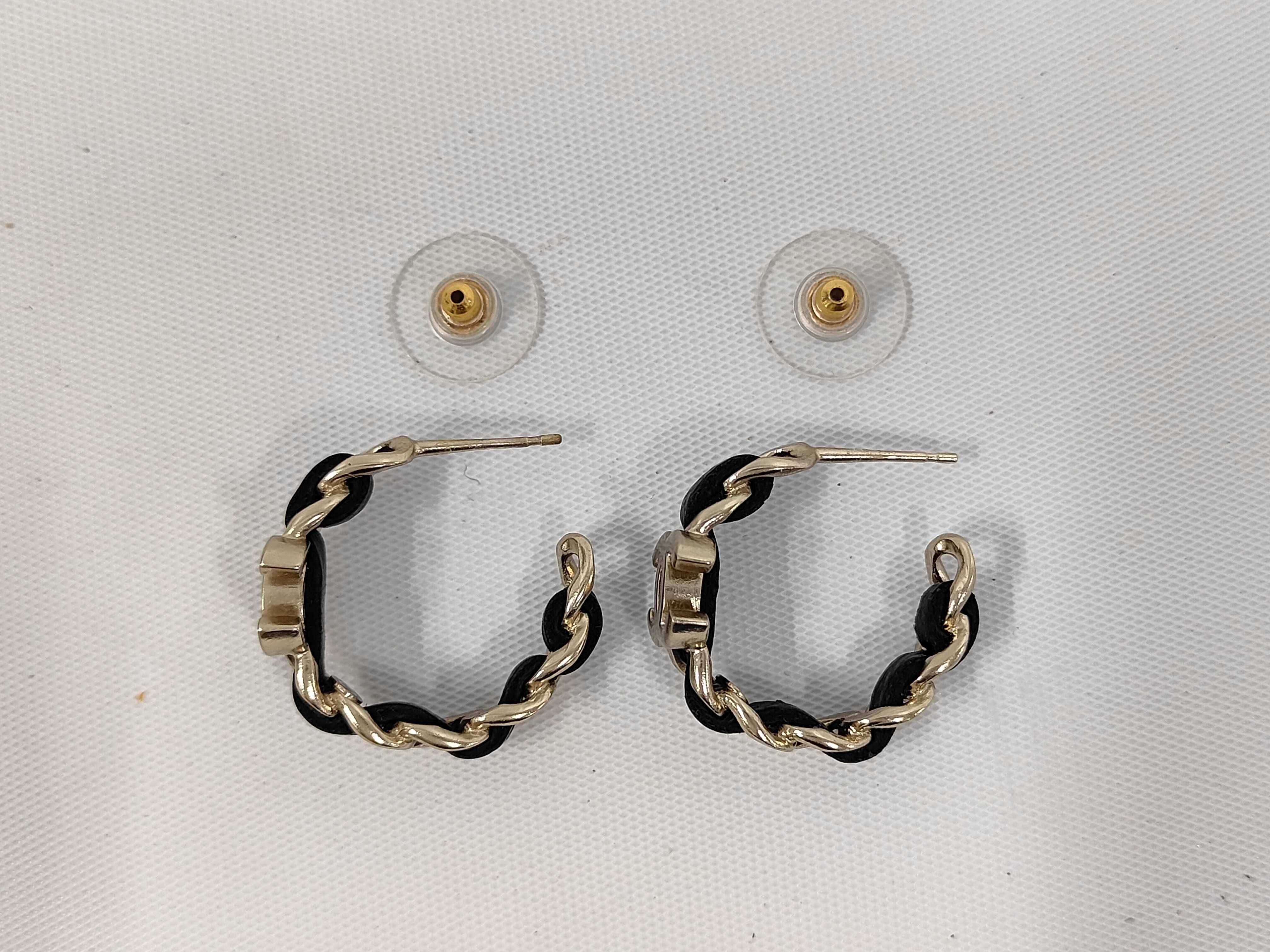 Coco Leather Earrings 16B (Pair) — view 5