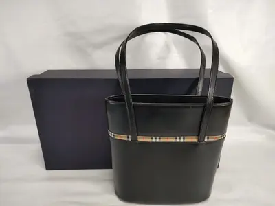 Leather Tote Bag (Black)