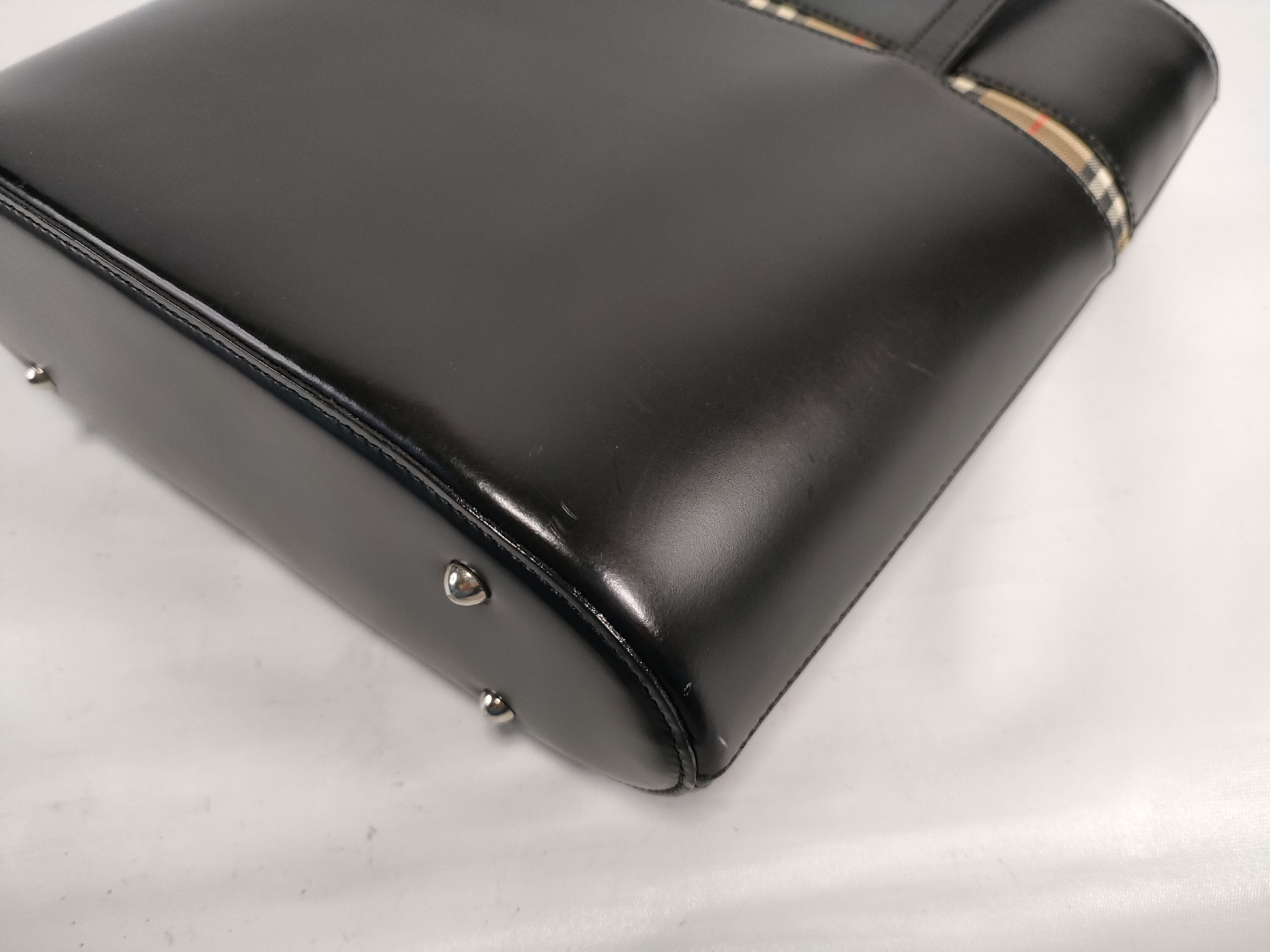 Leather Tote Bag (Black) — view 6