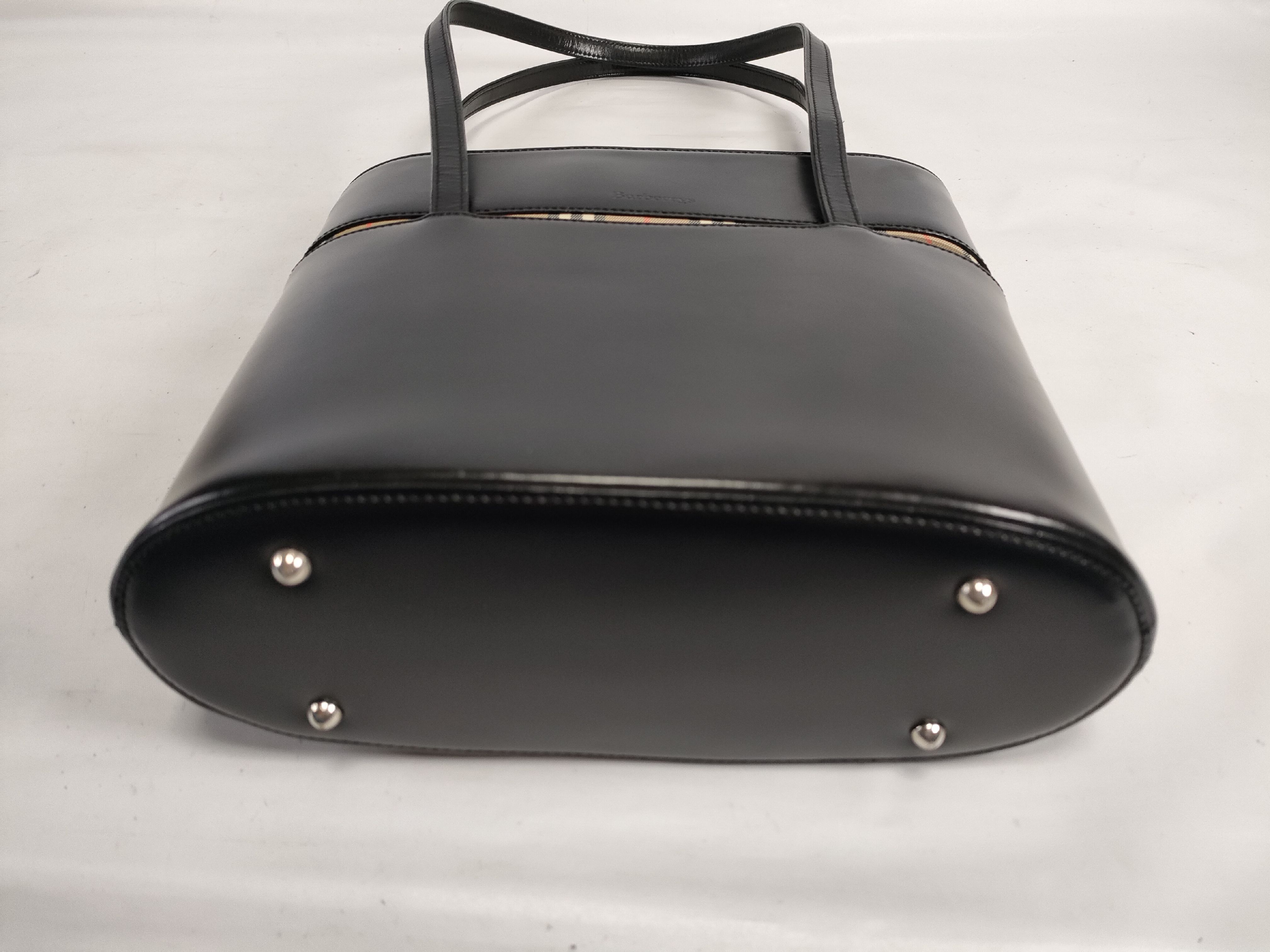 Leather Tote Bag (Black) — view 7