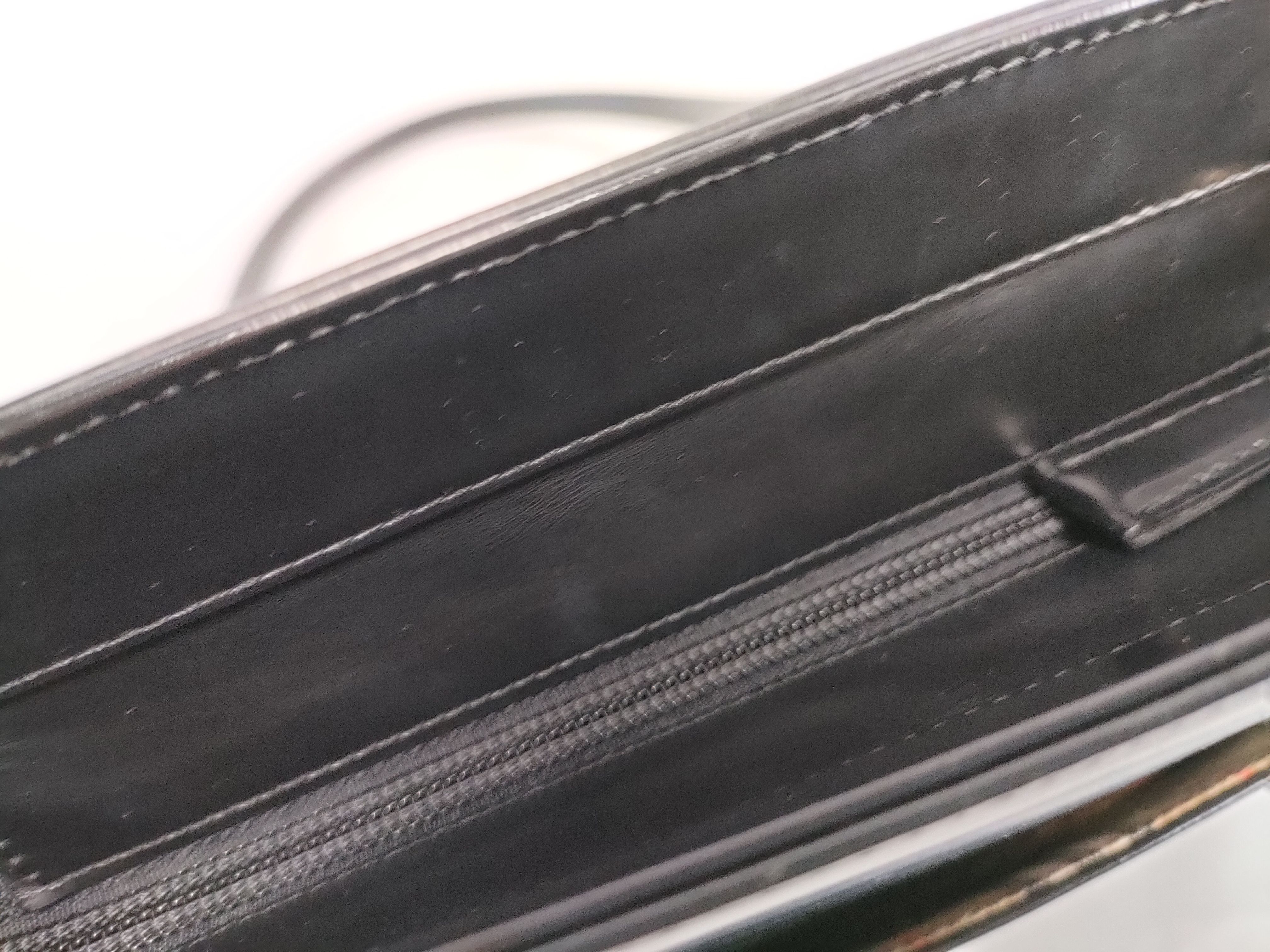 Leather Tote Bag (Black) — view 9