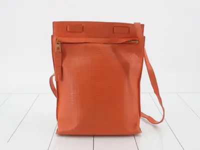 orange shoulder bag