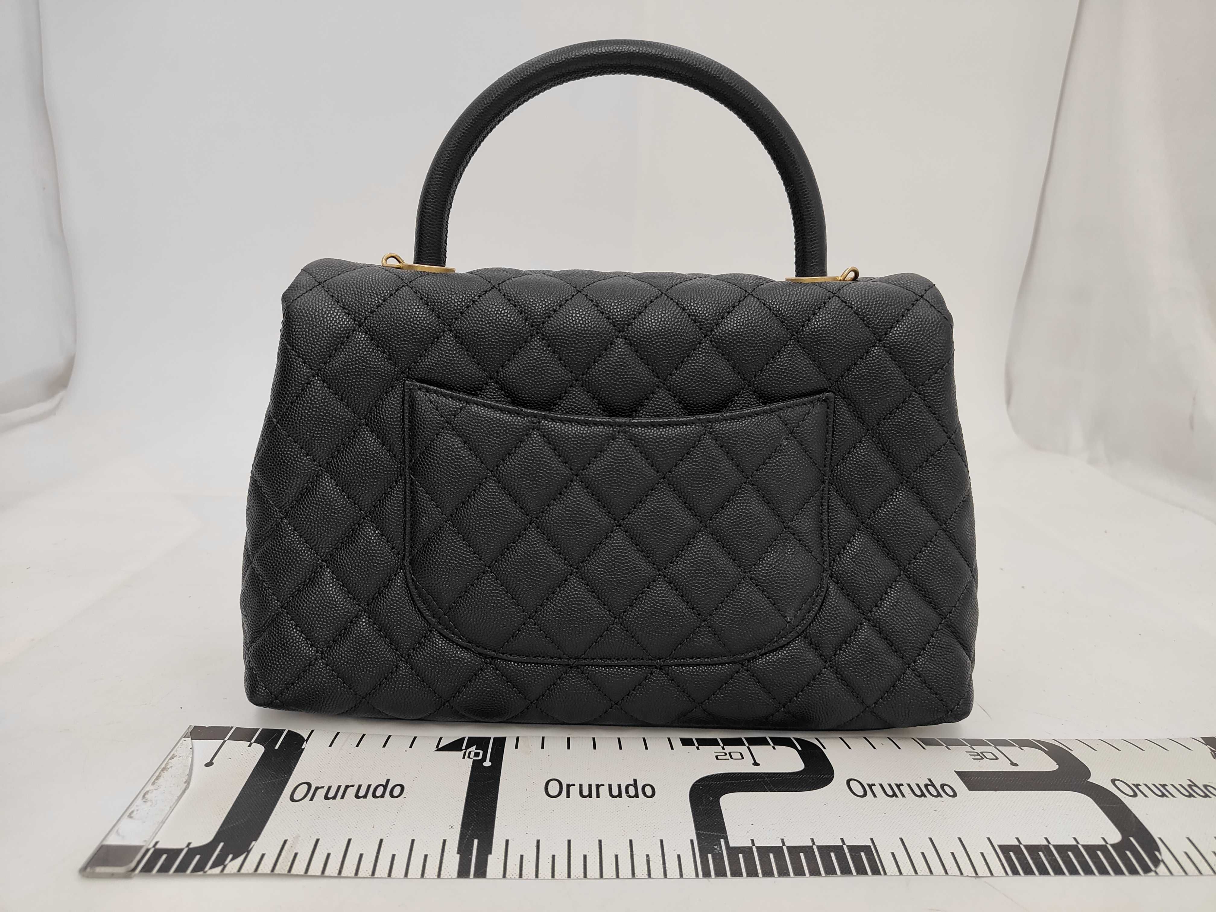 Matelassé Caviar Skin Top Handle Handbag (Serial Number 25) — view 2