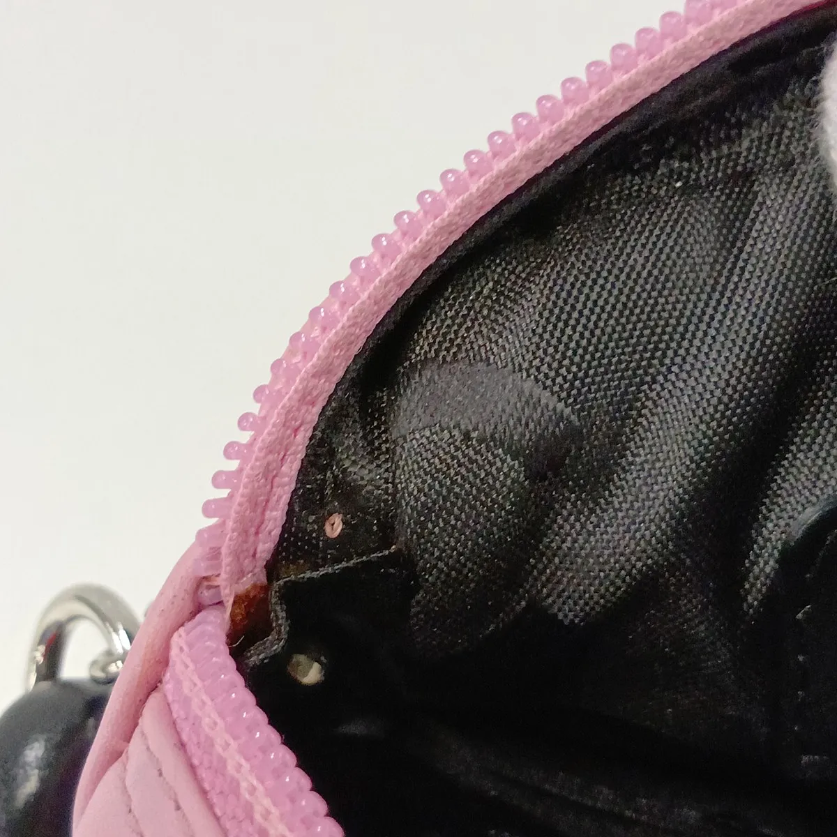 Cambon Line Lambskin Shoulder Bag, Pink, Silver Hardware — view 11