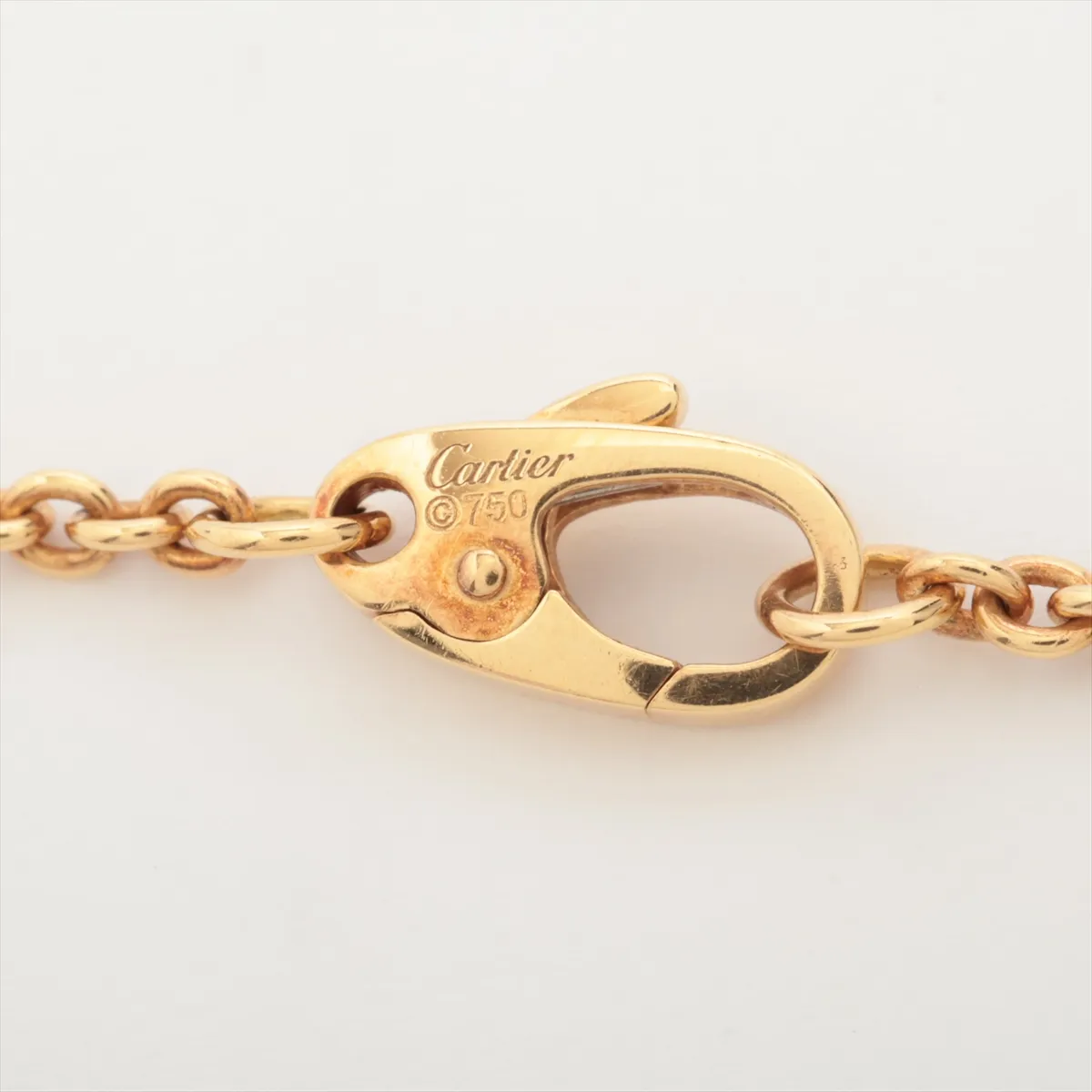 Baby Trinity Pampille Necklace 750 (Yellow Gold x Pink Gold x White Gold) 17.5g DA0880 — view 4
