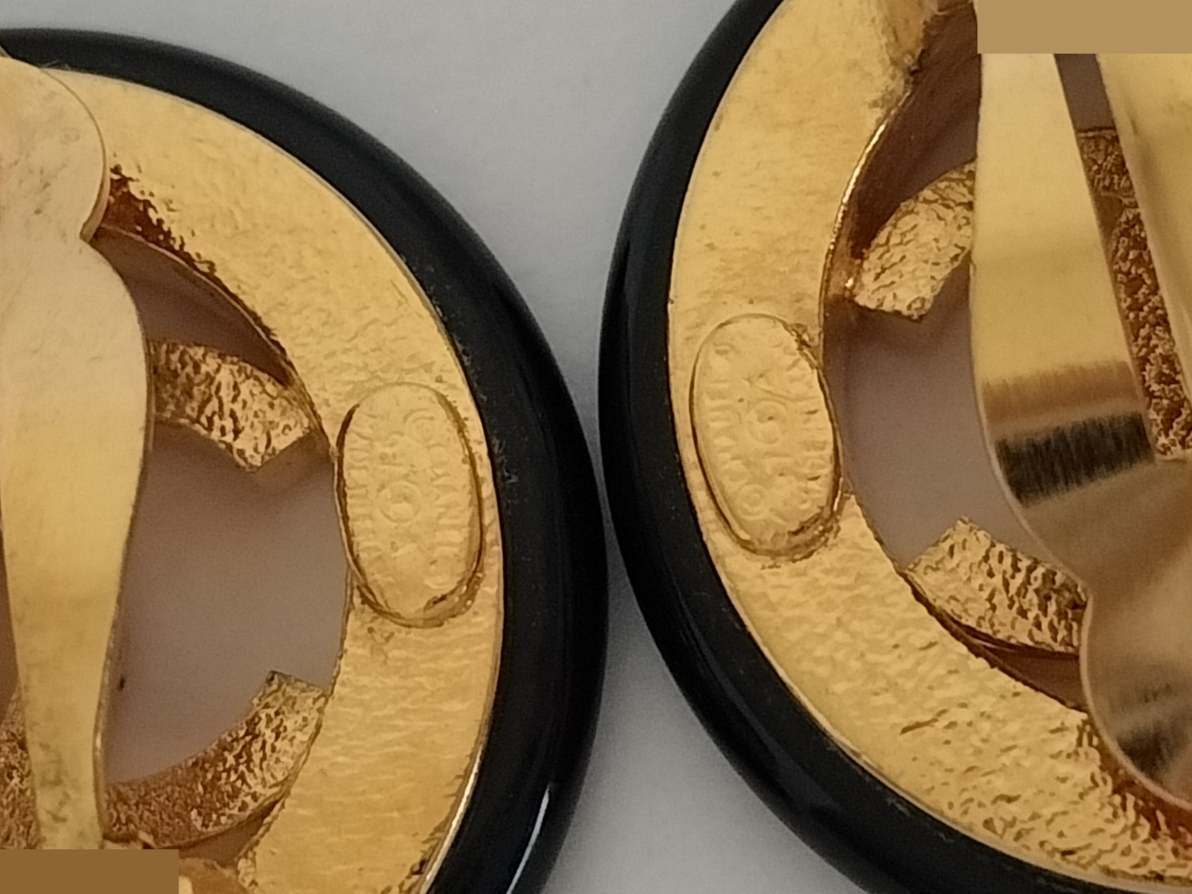 Coco Black Gold Earrings — view 2