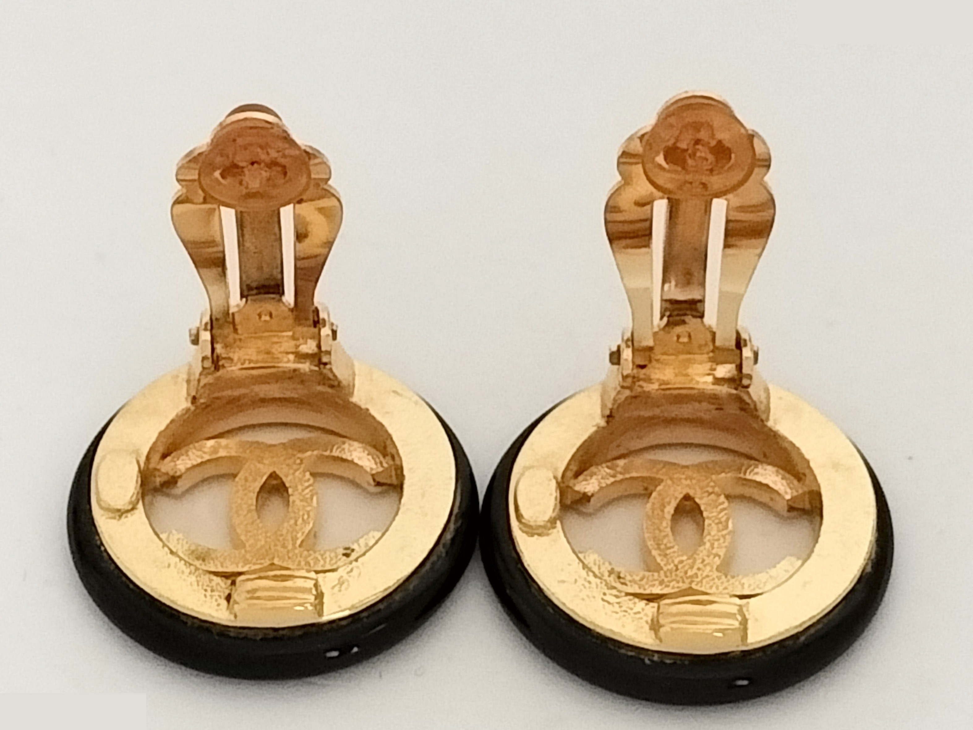 Coco Black Gold Earrings — view 4