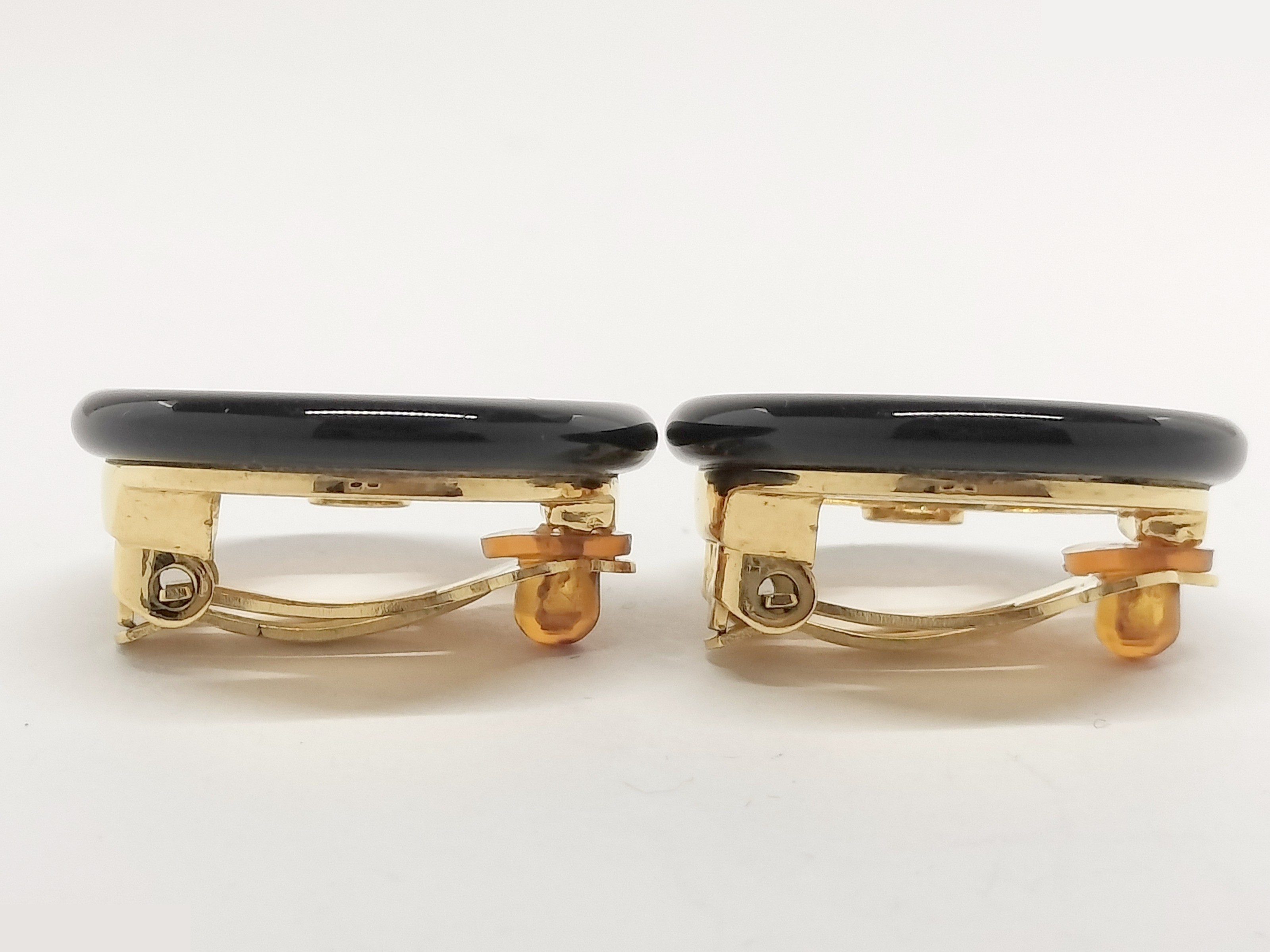 Coco Black Gold Earrings — view 6