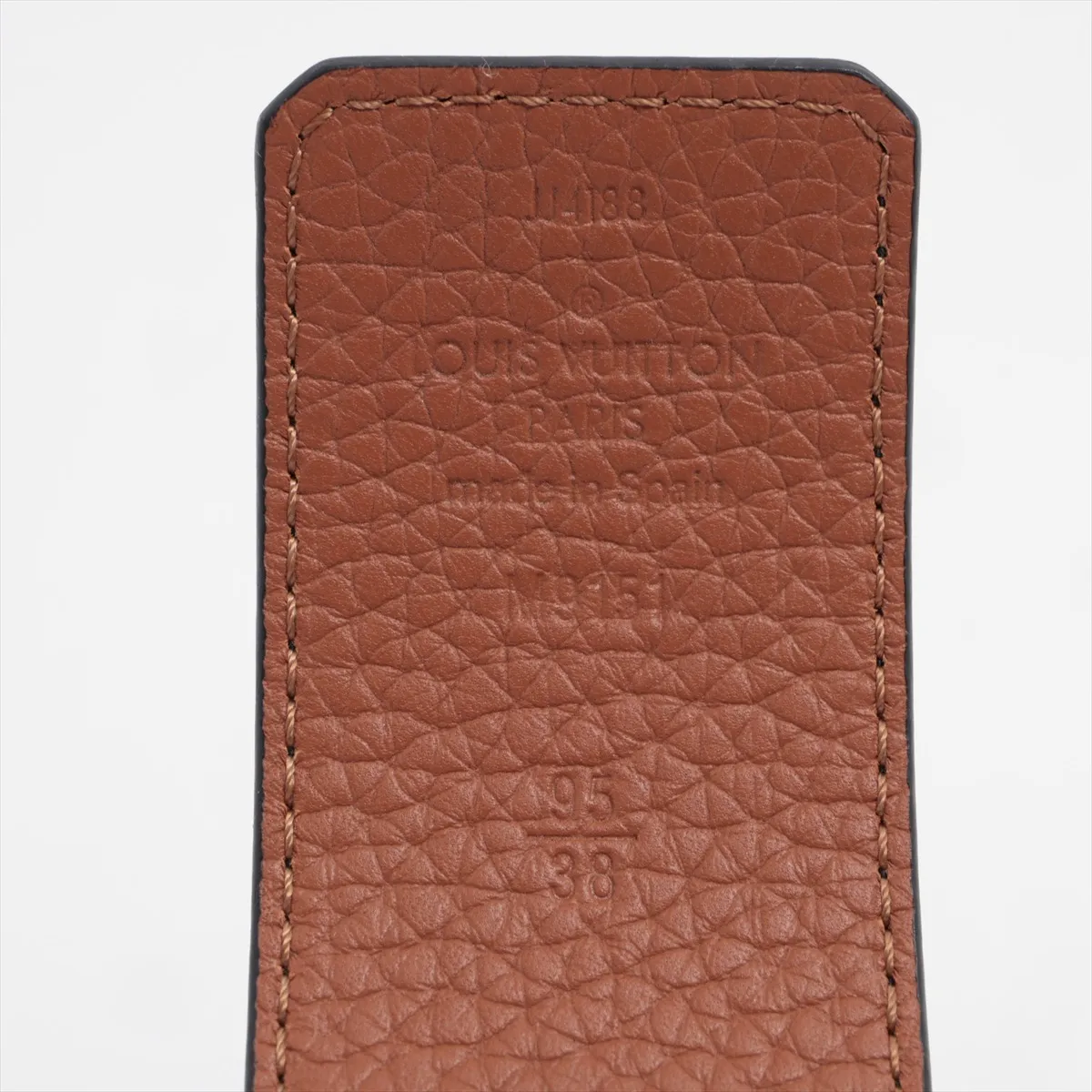 M9151 Ceinture LV Initial JJ4188 Belt 95 Taurillon Black x Brown — view 5