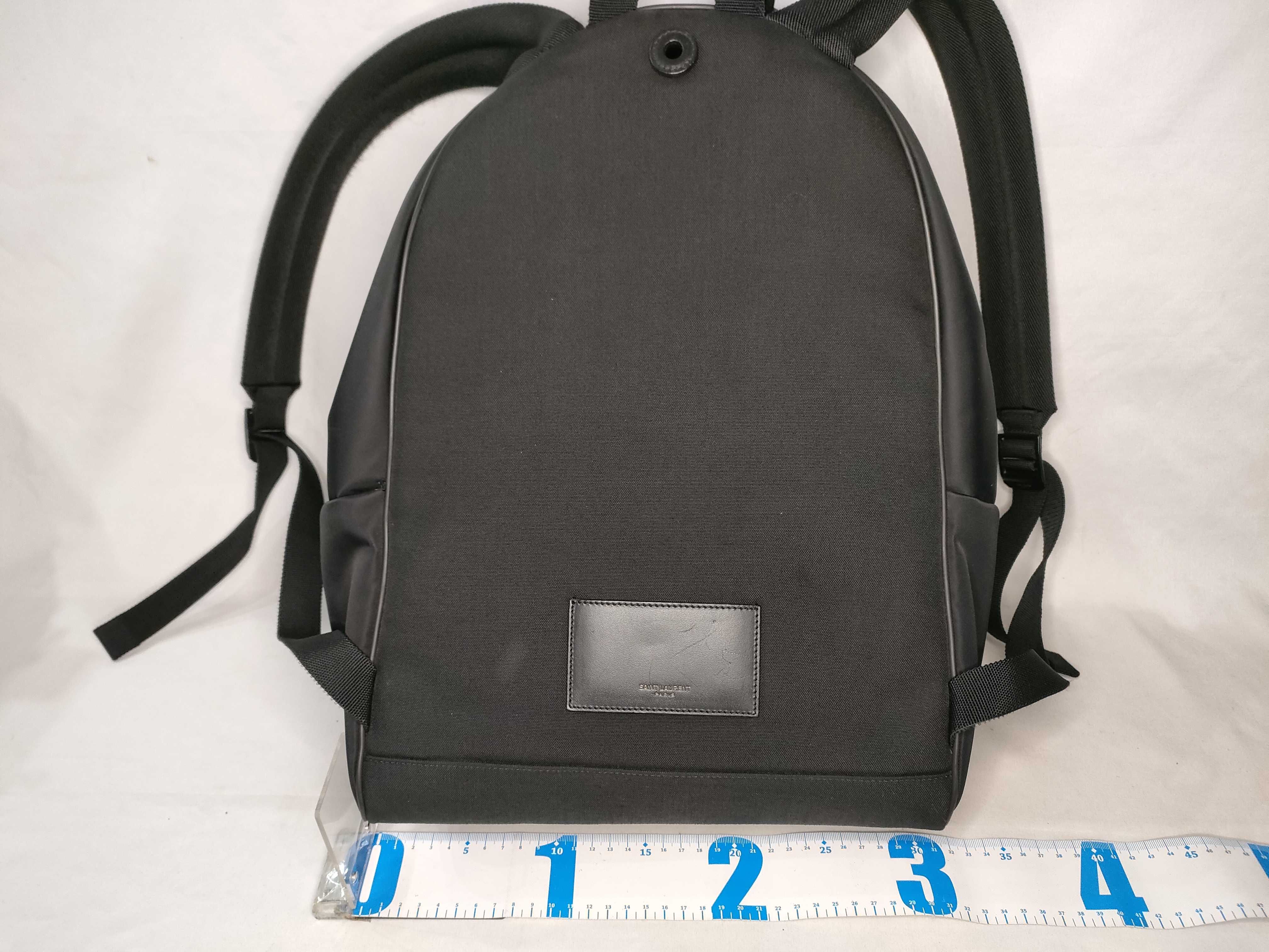 City Canvas x Leather Backpack/Rucksack Black 462807 Backpack — view 2