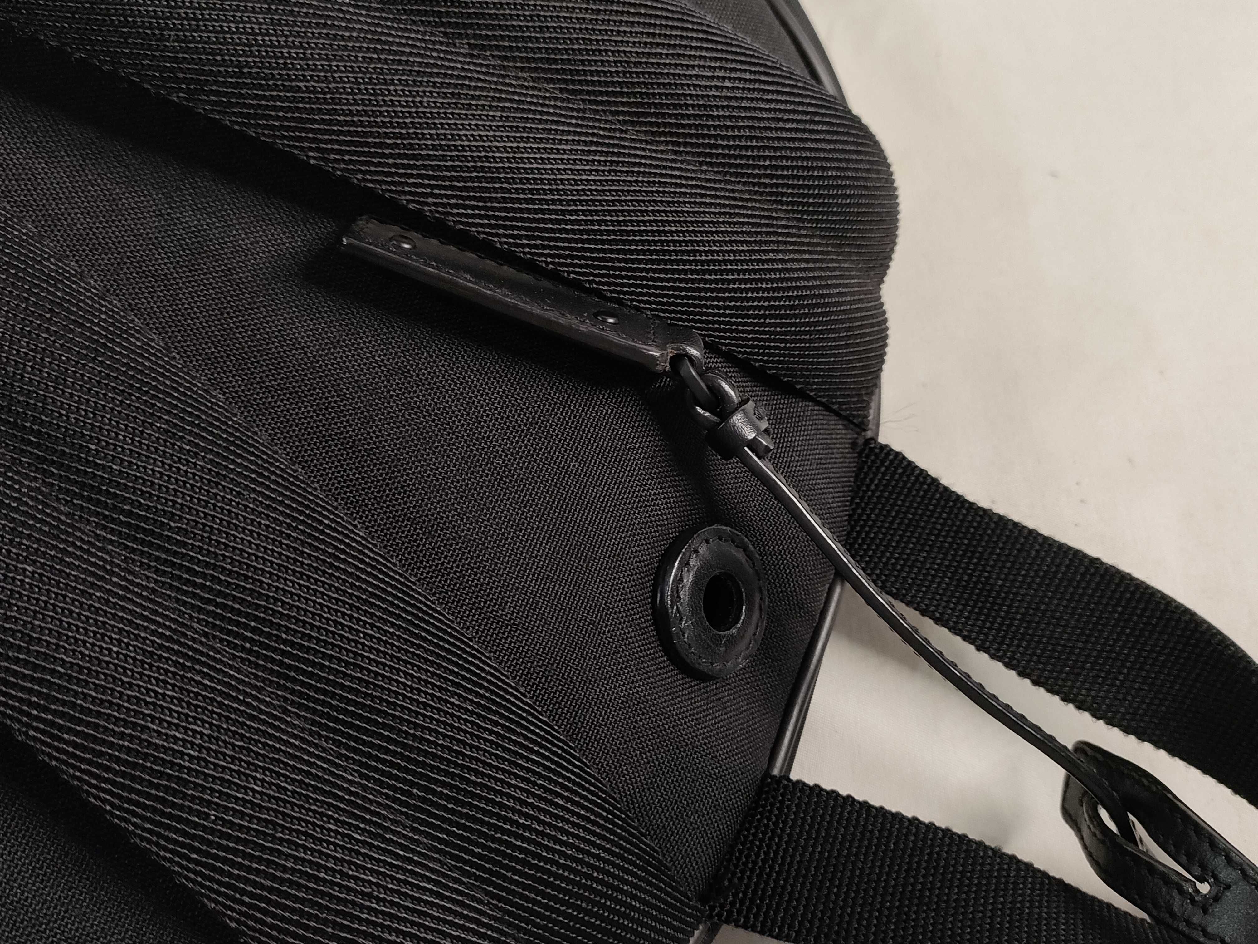 City Canvas x Leather Backpack/Rucksack Black 462807 Backpack — view 14