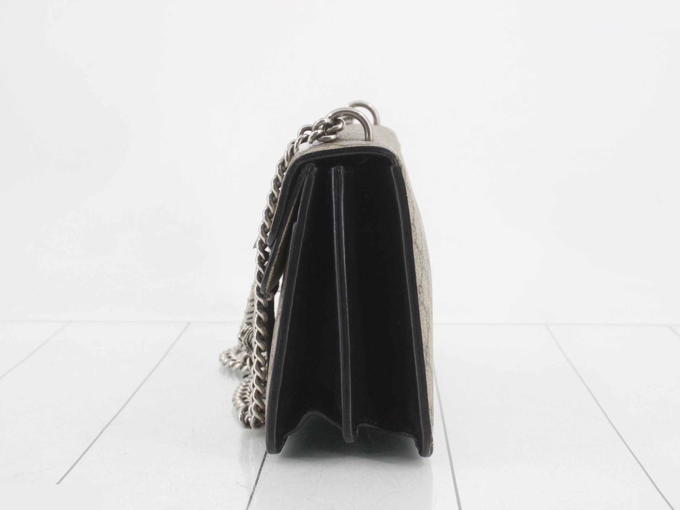 Dionysus GG Supreme Beige Chain Shoulder Bag — view 3