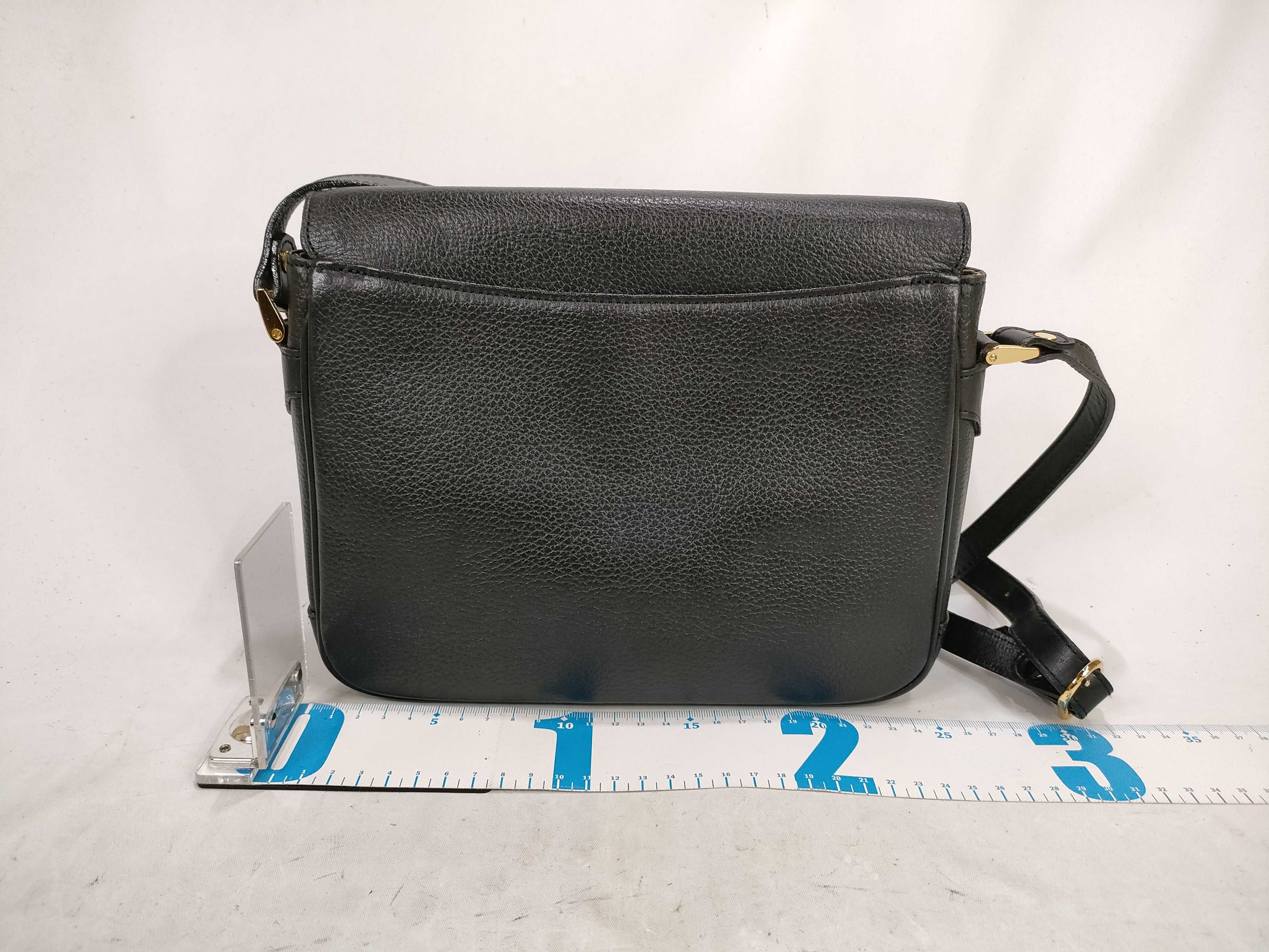 Leather Shoulder Bag, Black, with Nova Check Interior — view 2