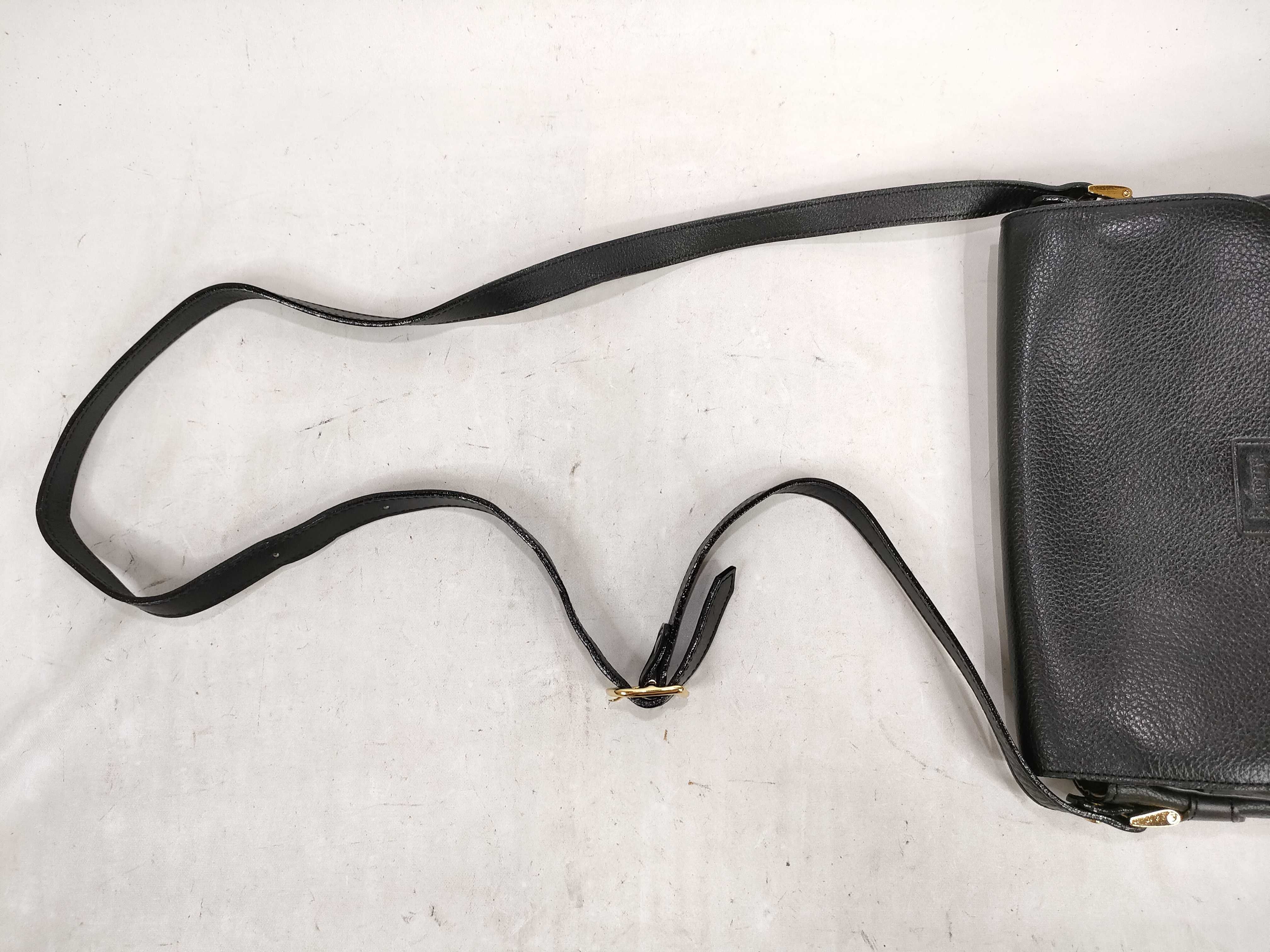 Leather Shoulder Bag, Black, with Nova Check Interior — view 3