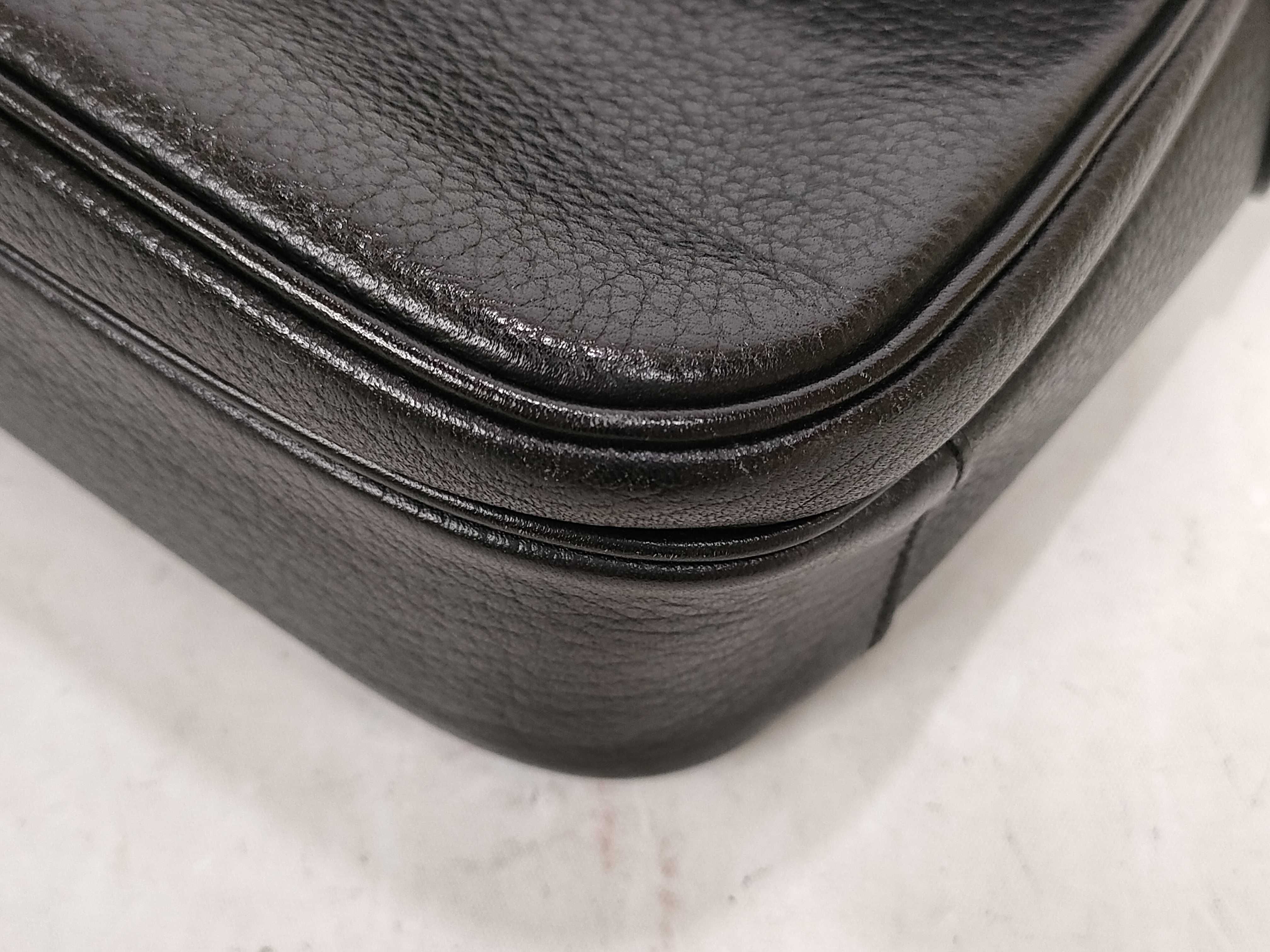 Leather Shoulder Bag, Black, with Nova Check Interior — view 8