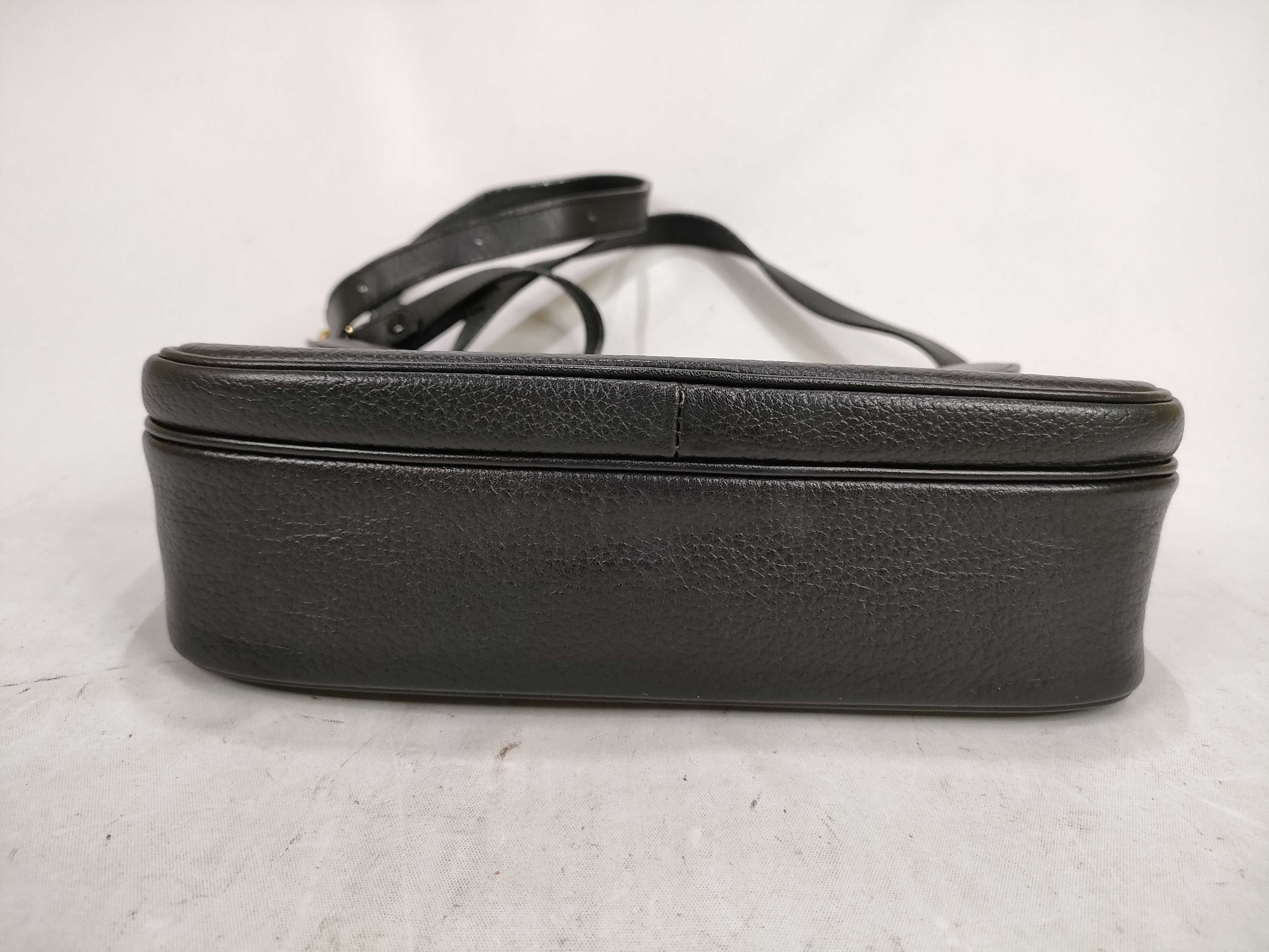 Leather Shoulder Bag, Black, with Nova Check Interior — view 9