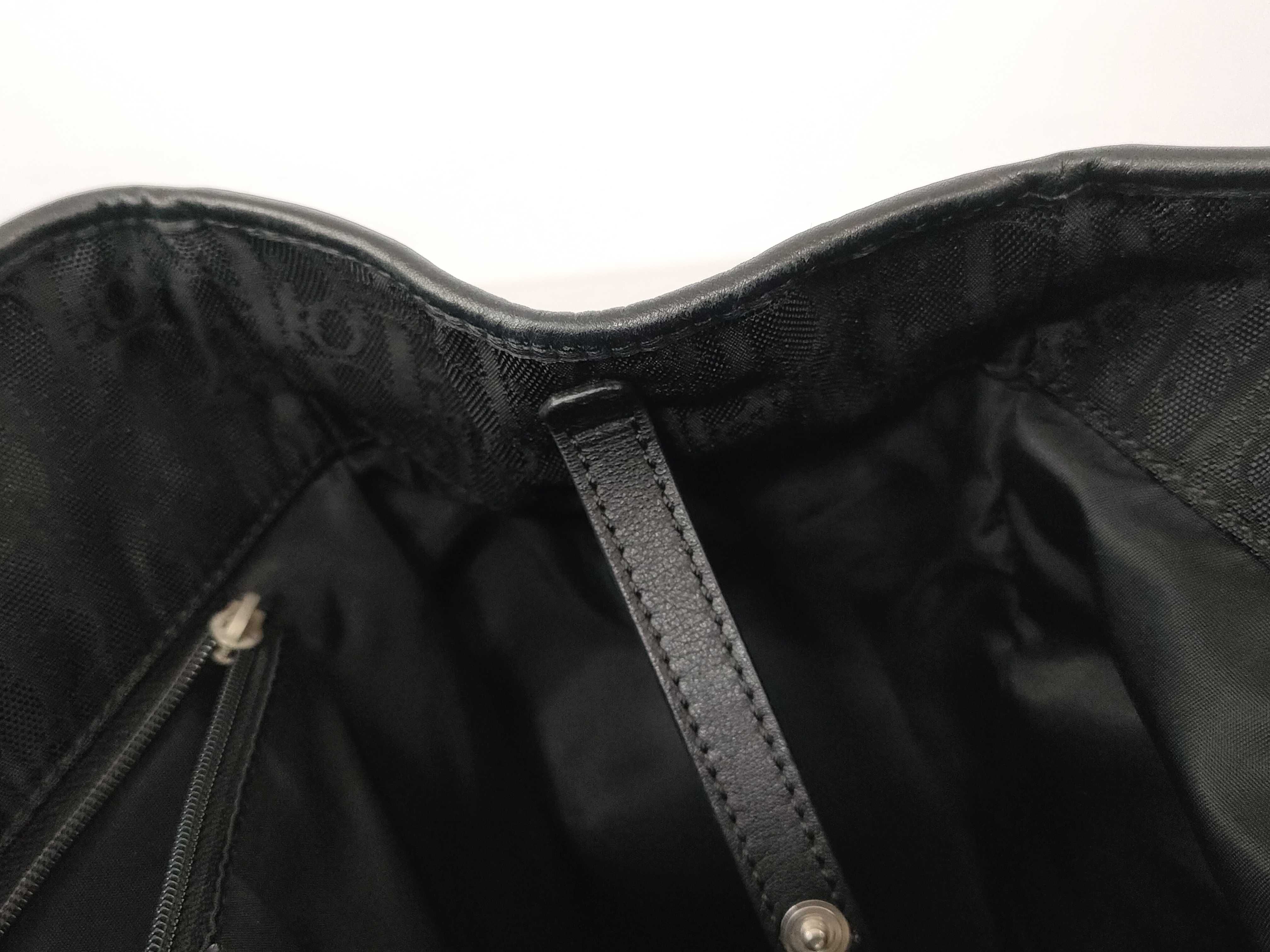 Trotter Nylon Double Pocket Handbag, Black — view 12