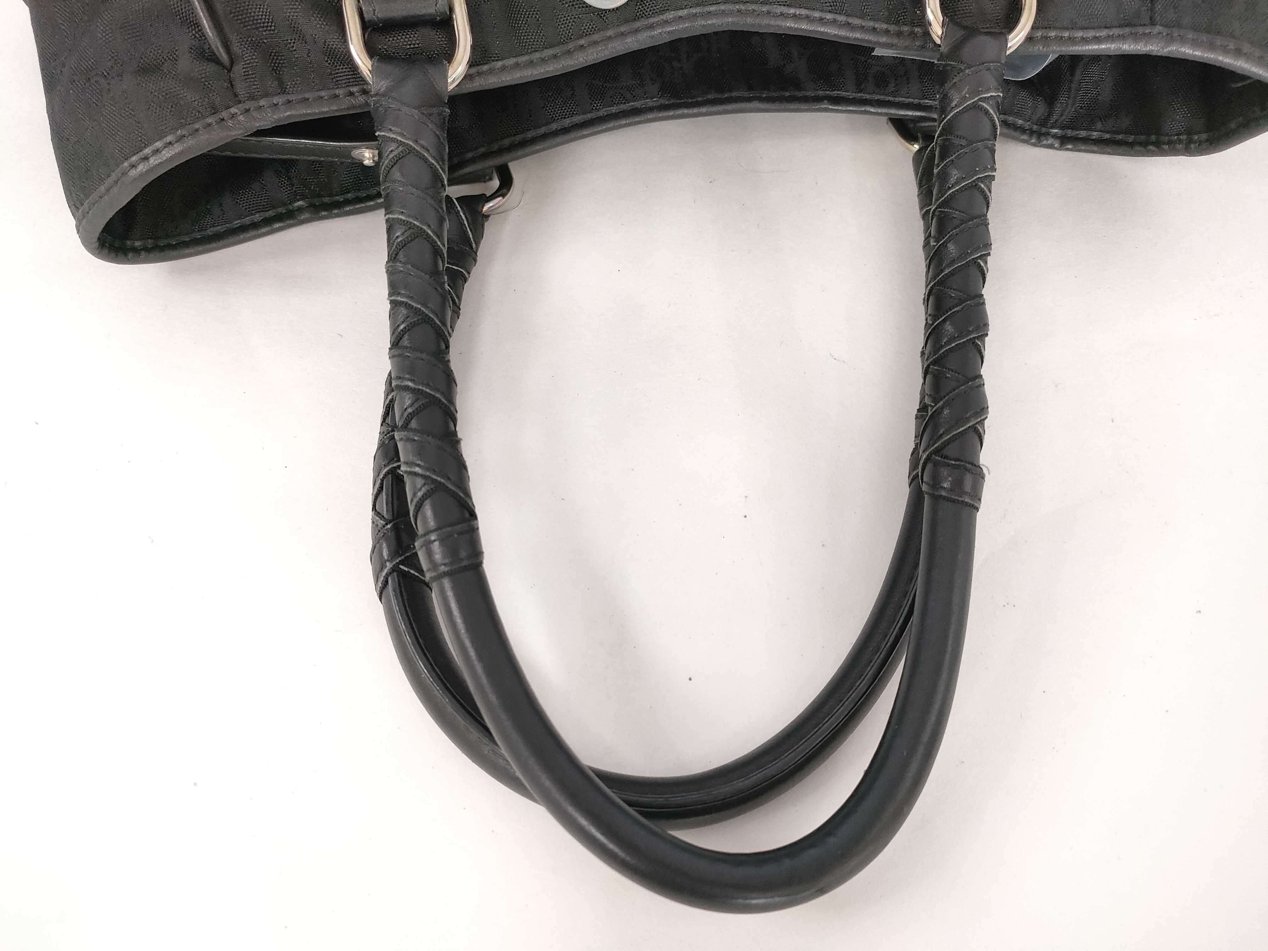 Trotter Nylon Double Pocket Handbag, Black — view 3