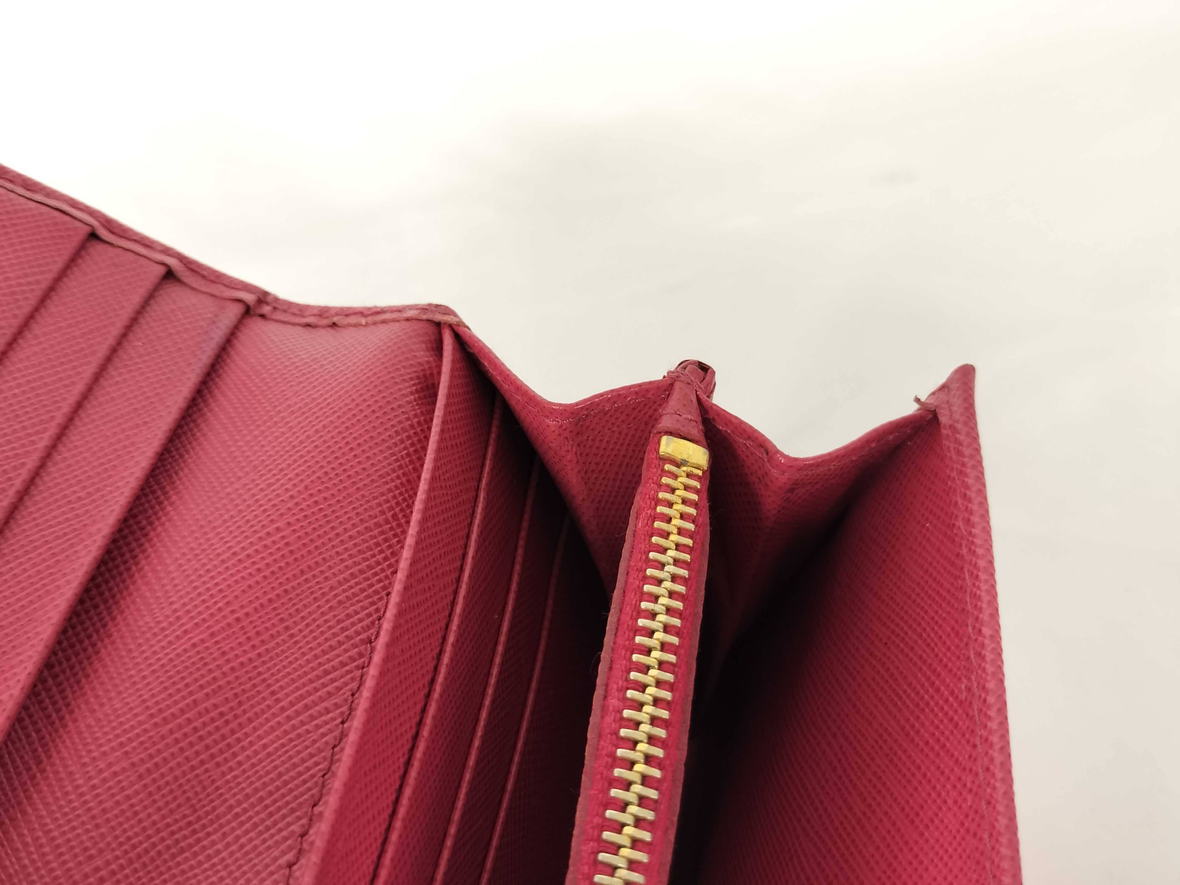 Saffiano Leather/Ribbon/Pink/Long Wallet — view 10
