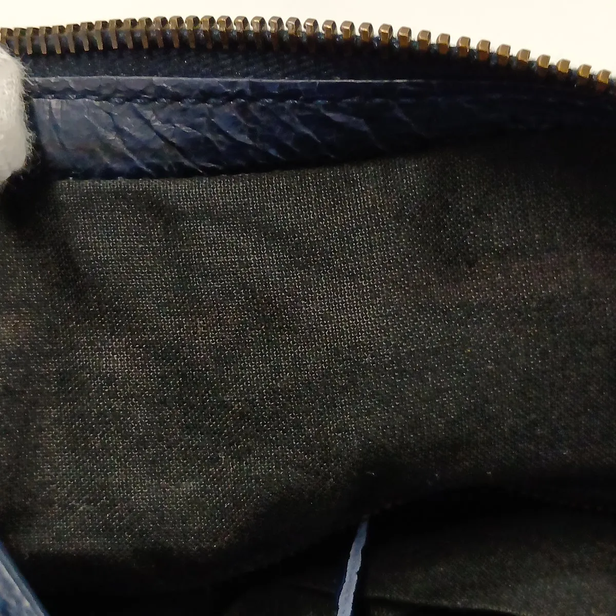 The Town 240579 Leather 2-Way Handbag Navy with Mirror — view 14