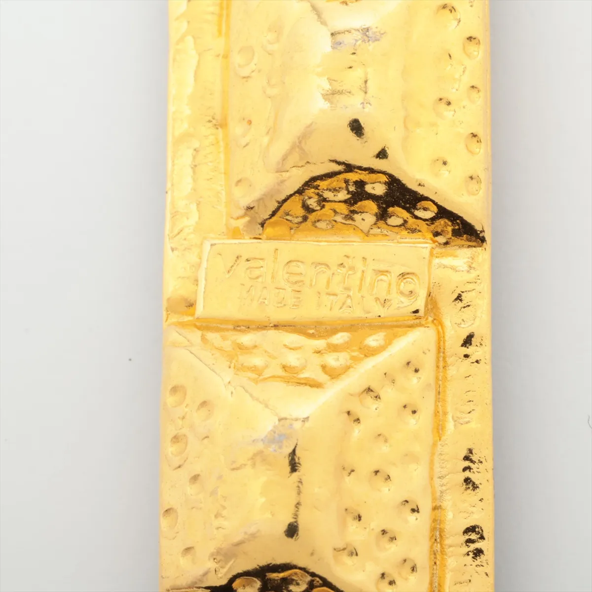 earrings (for both ears), GP x resin, black x gold. Shows signs of wear: dents, — view 5