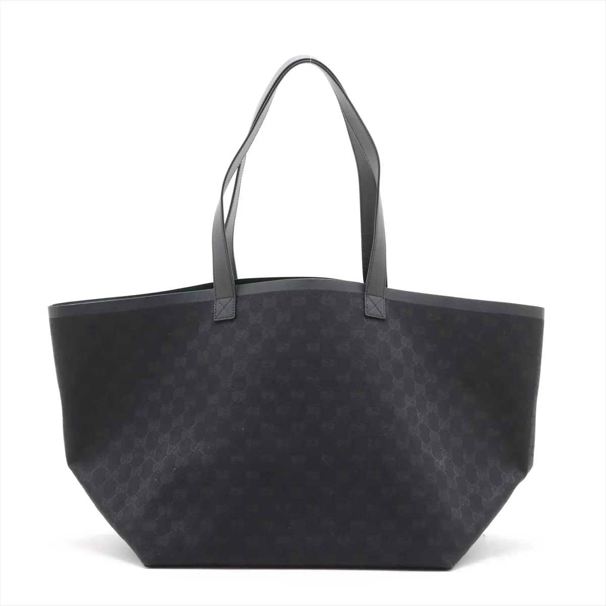 GG Canvas Tortissima Canvas x Leather Tote Bag Black 788203 — view 2