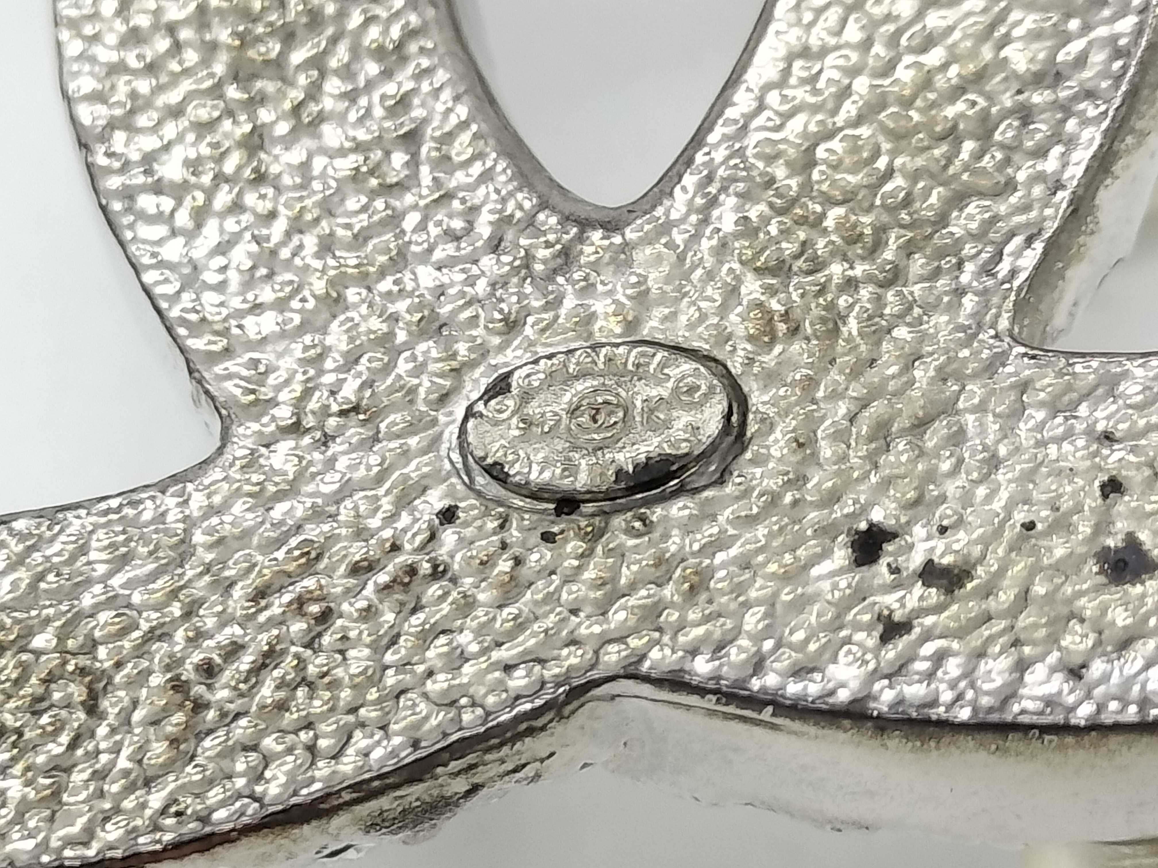 Coco Mark Rhinestone and Pearl Brooch — view 3
