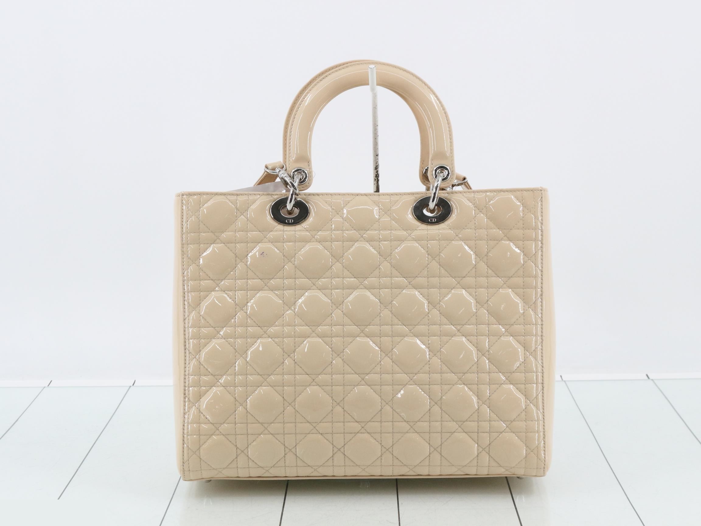 Lady Dior Cannage Enamel 2-Way Shoulder/Handbag — view 2