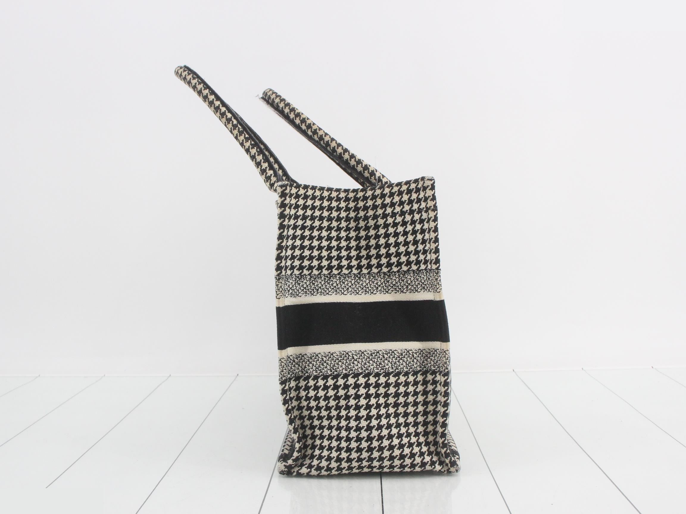 Book Tote, Medium, Houndstooth Pattern — view 4