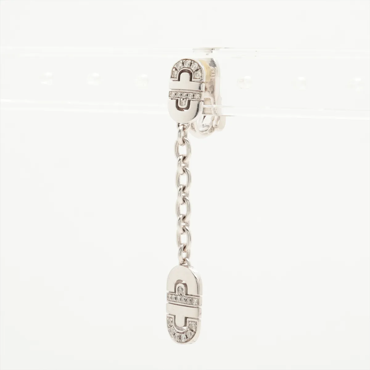 Parentesi Diamond Earring, 750 (WG), 8.0g, one earring only, stone has — view 3