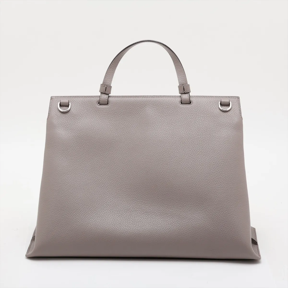 Bamboo Daily 370830 Leather 2-Way Handbag, Gray — view 2