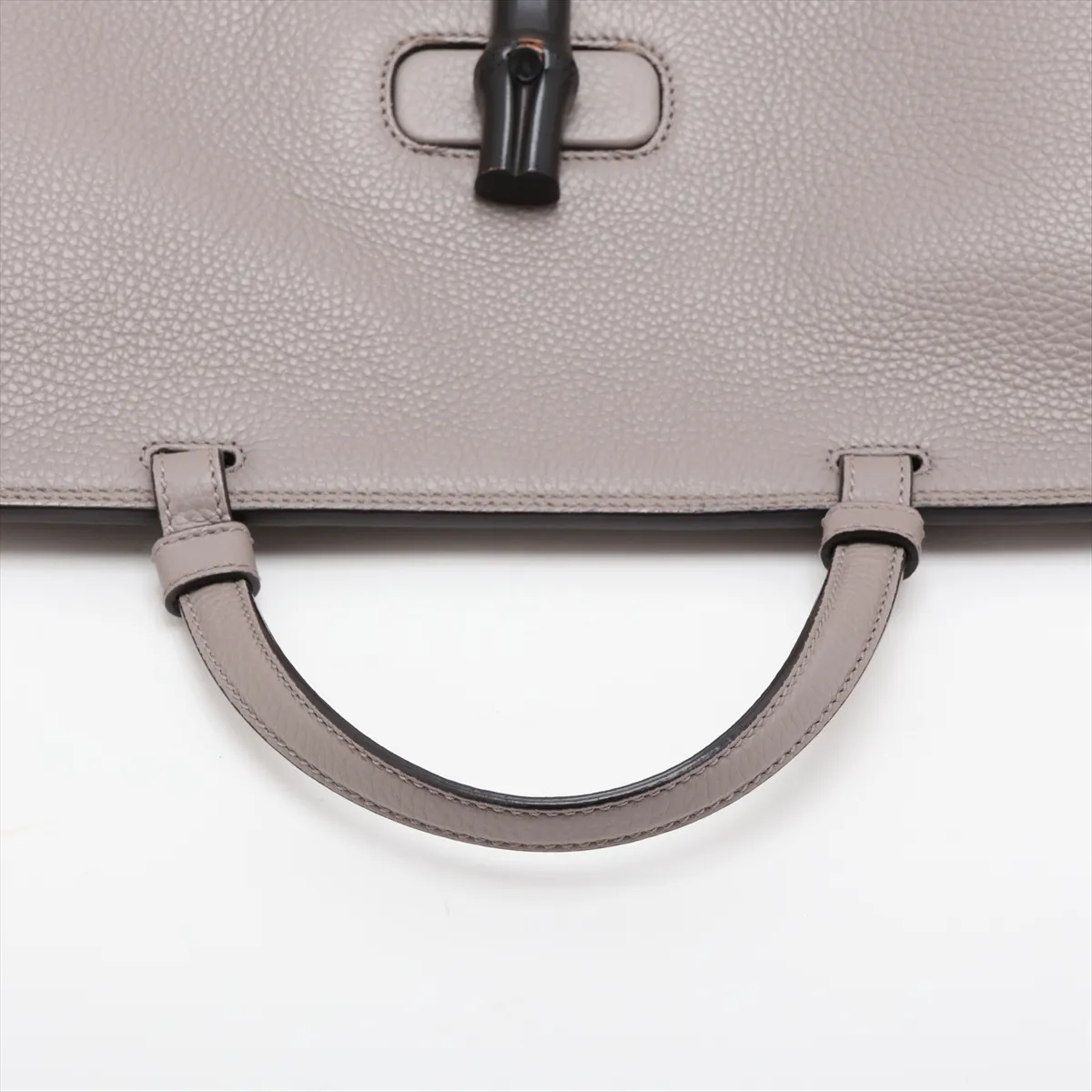 Bamboo Daily 370830 Leather 2-Way Handbag, Gray — view 5