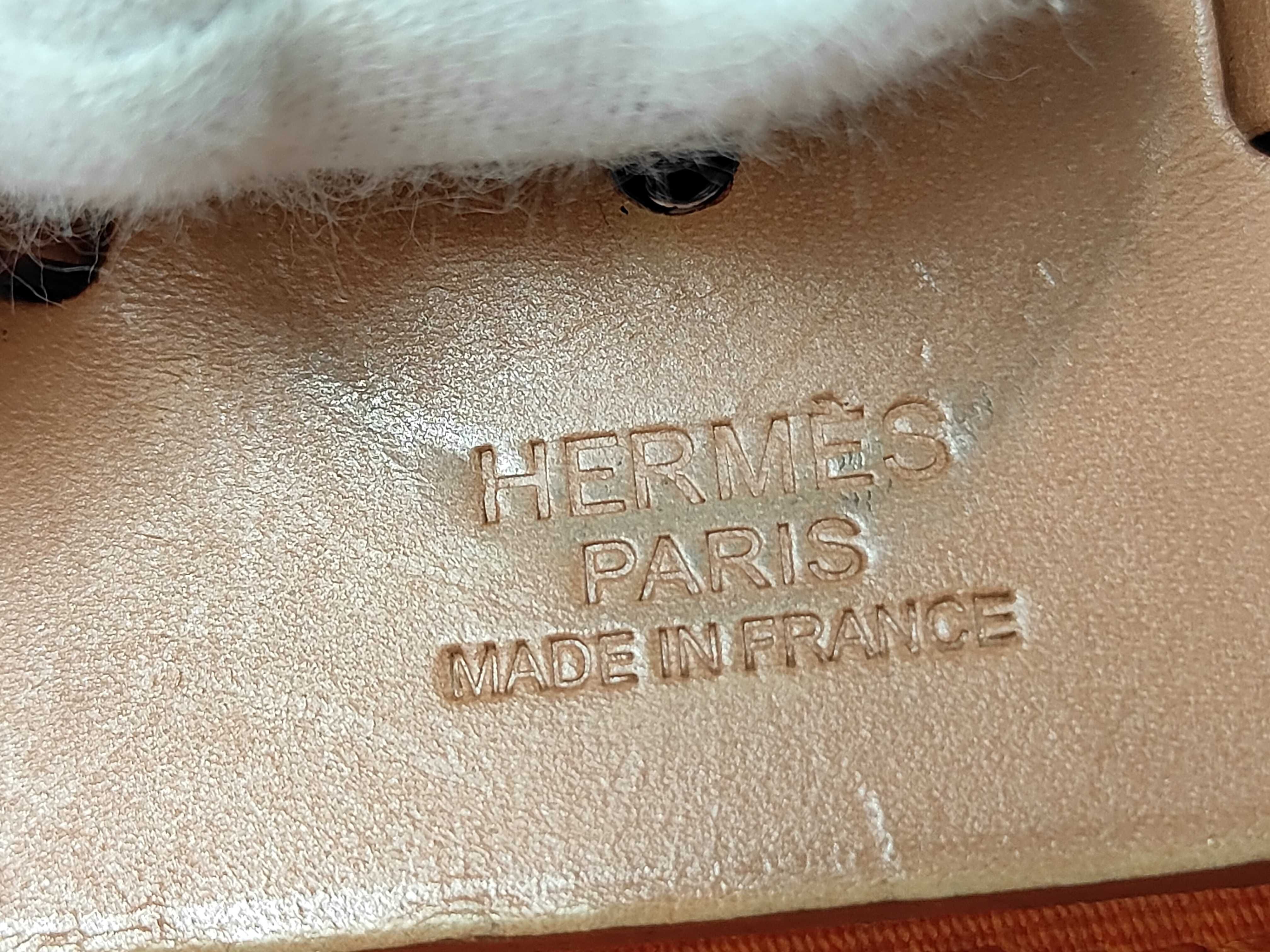 Hermès Herbag Zip MM Toile Officier x Leather Orange x Beige O Stamp Handbag — view 8