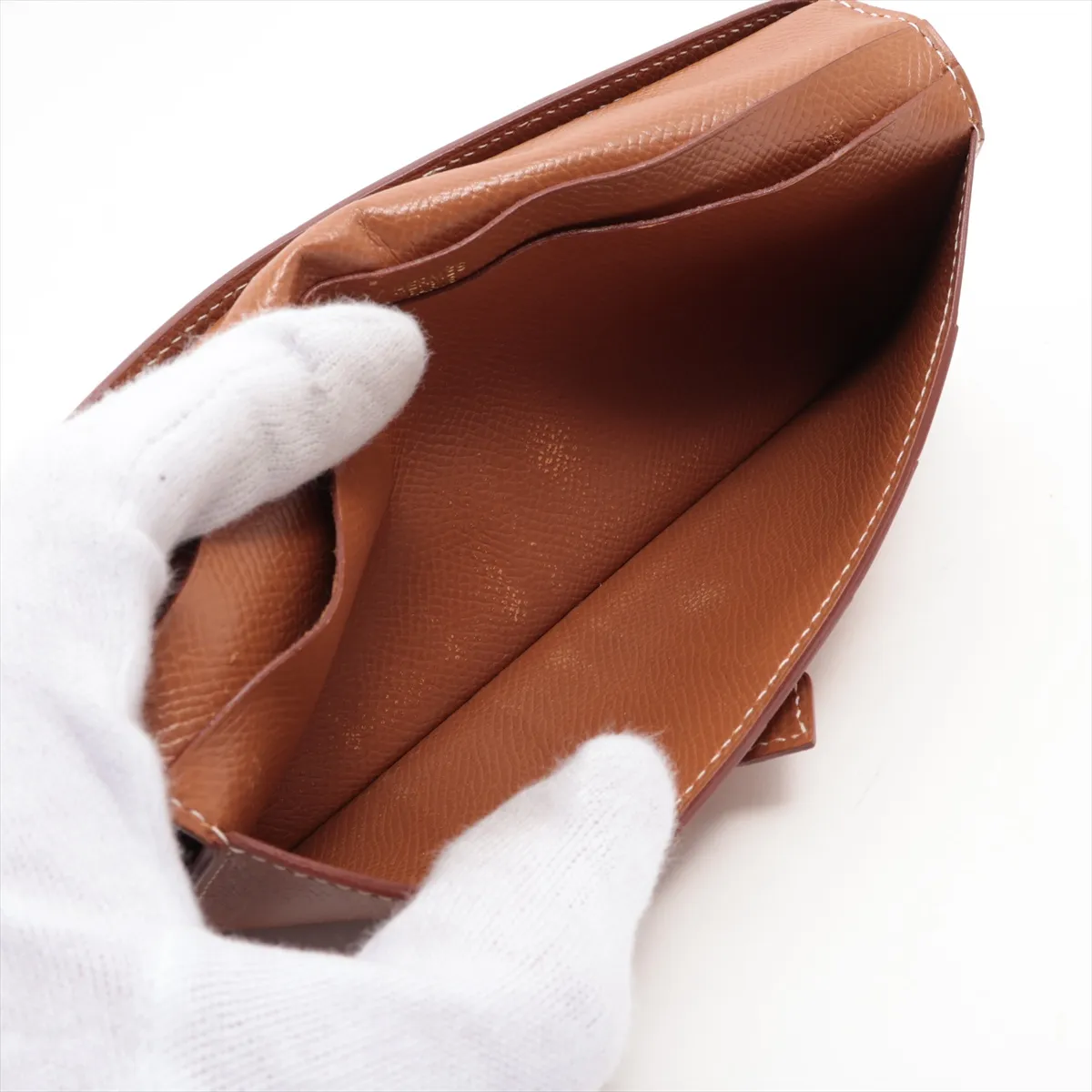 Bearn Veau Epsom Long Wallet Gold B: 1998 — view 4