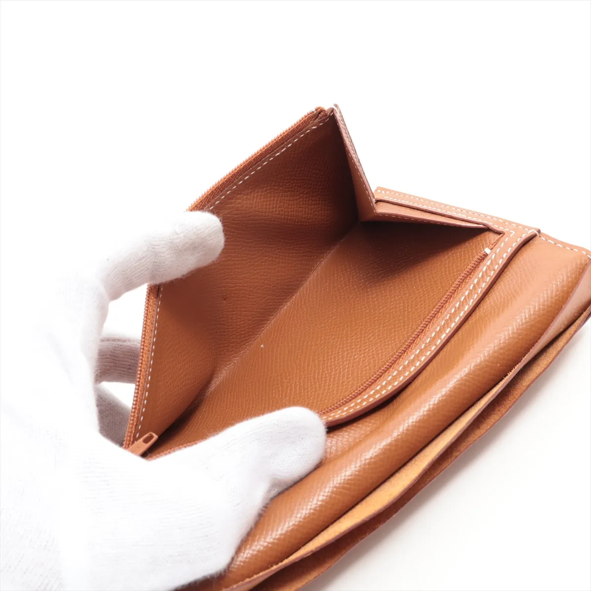 Bearn Veau Epsom Long Wallet Gold B: 1998 — view 8