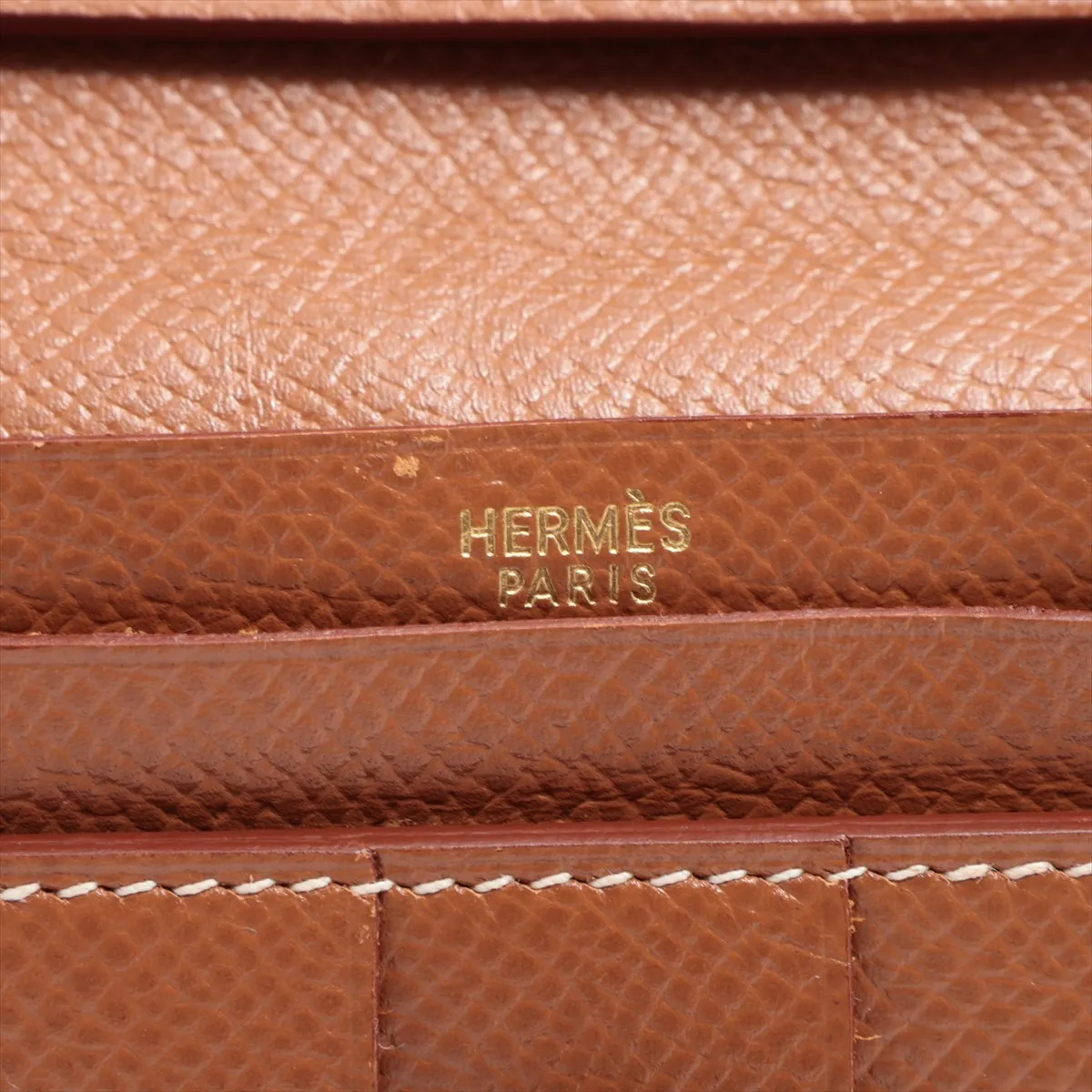 Bearn Veau Epsom Long Wallet Gold B: 1998 — view 9