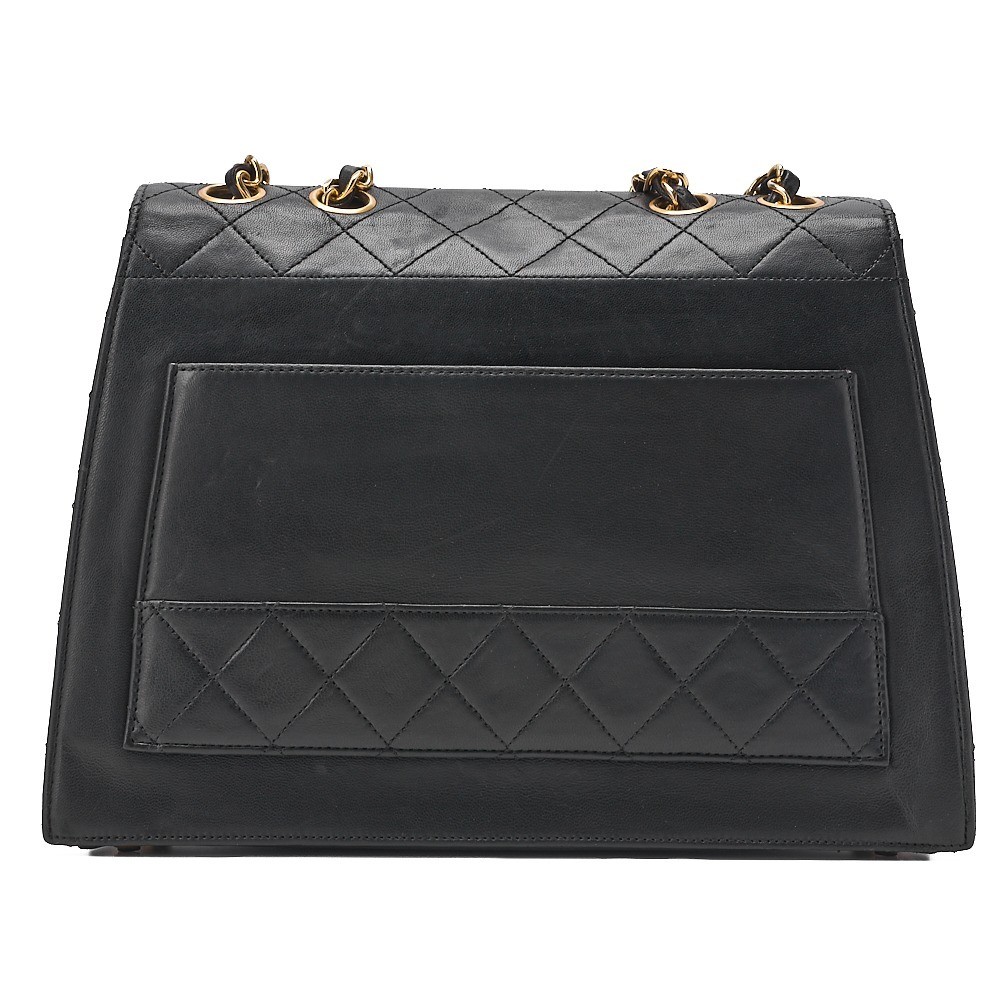 Lambskin Matelassé Trapezoid 2.55 Single Flap Chain Shoulder Bag — view 2