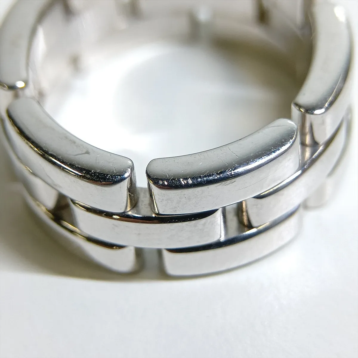 Maillon Panthère Ring, 750 (WG), 13.2g, Size 49, 57155B, dents, distortion. — view 4
