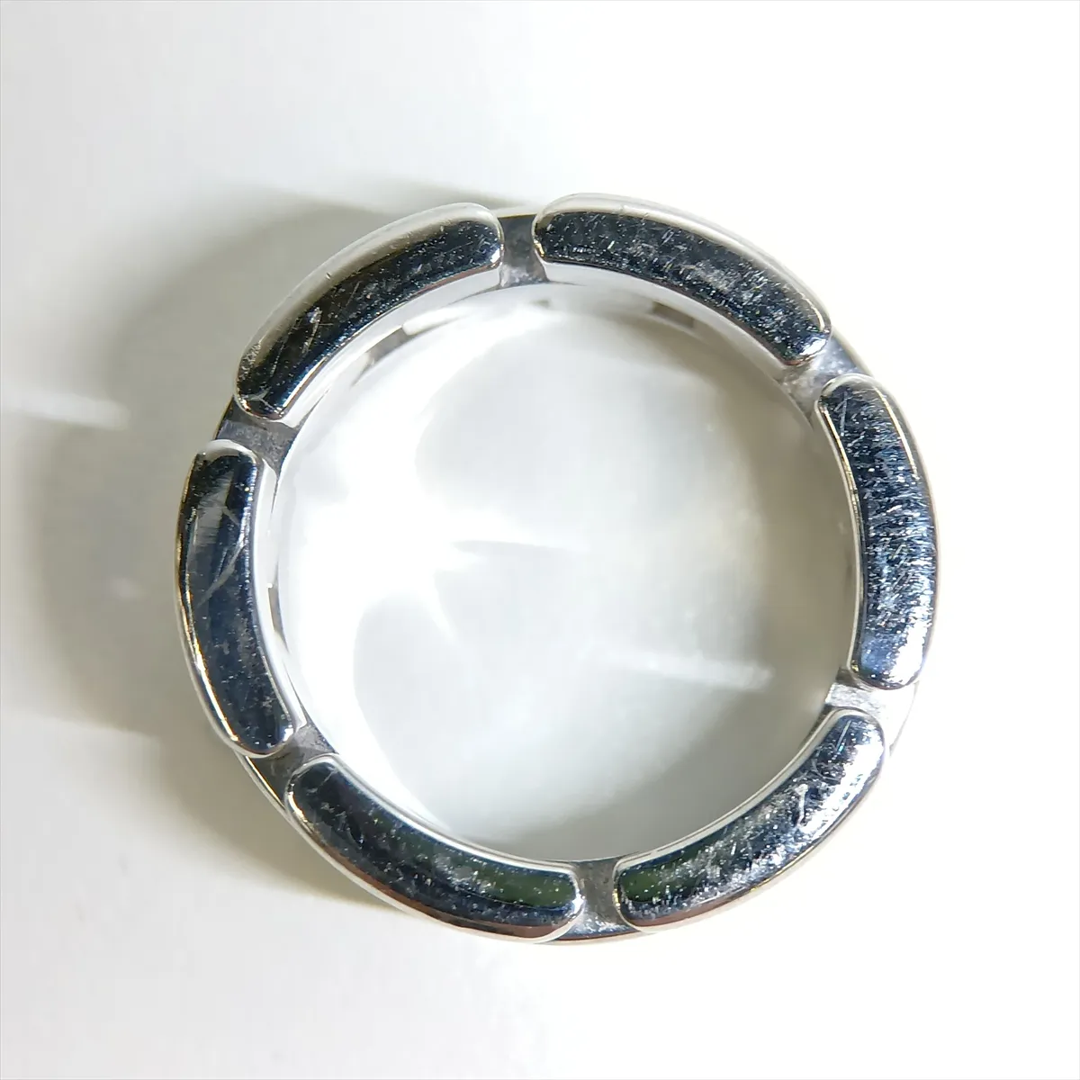 Maillon Panthère Ring, 750 (WG), 13.2g, Size 49, 57155B, dents, distortion. — view 5