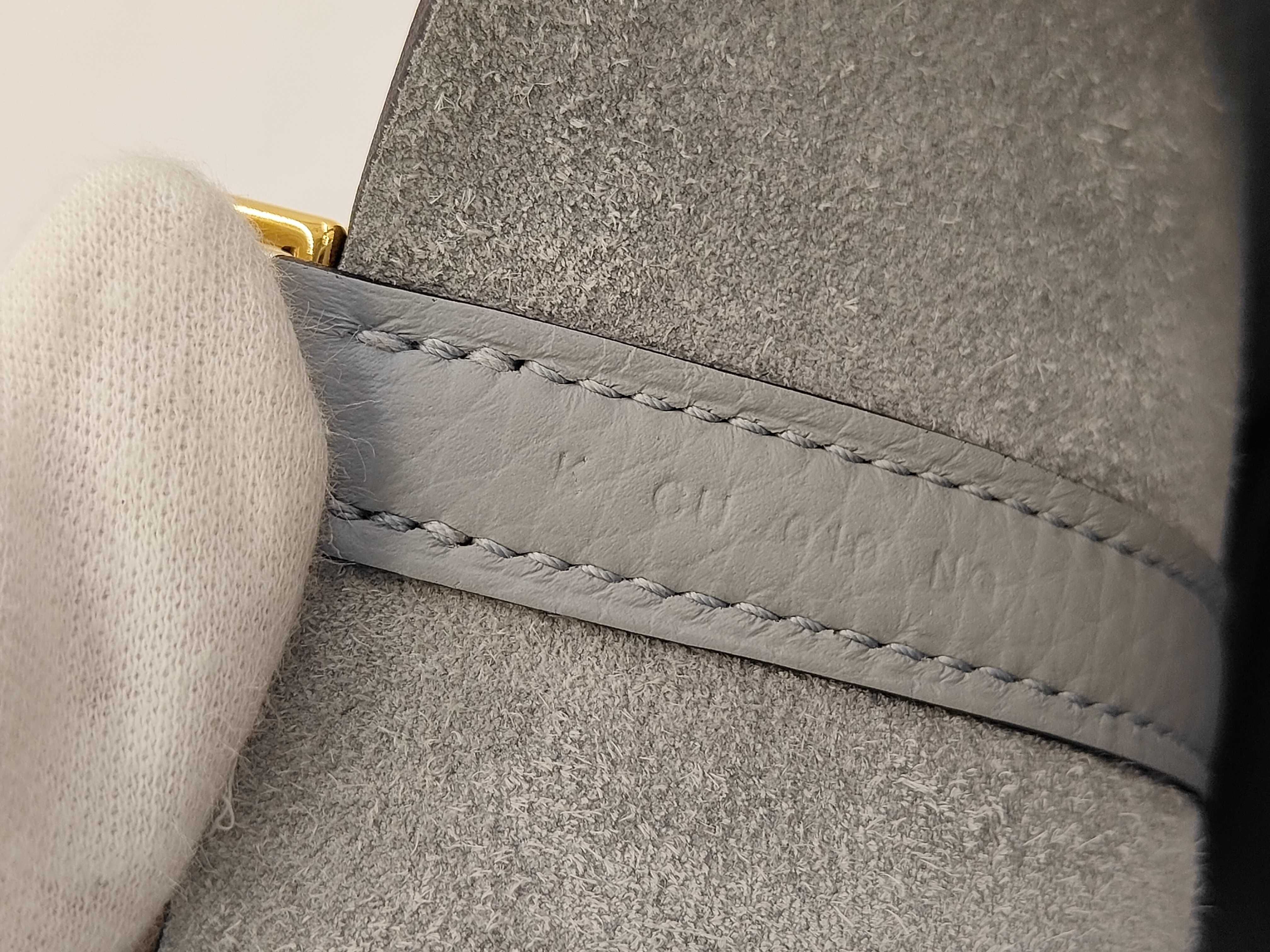 Picotin Lock 18 Gris Pantin Taurillon Clemence Leather Gold Hardware K Stamp Handbag — view 9