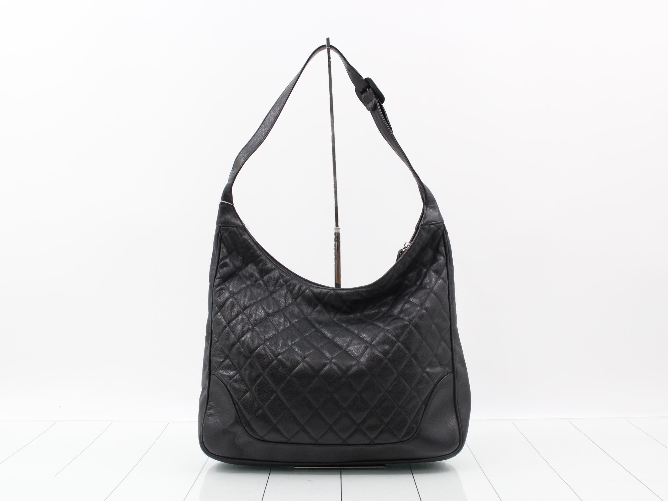 Caviar Skin Matelassé One-Shoulder Bag with Coco Charm — view 2