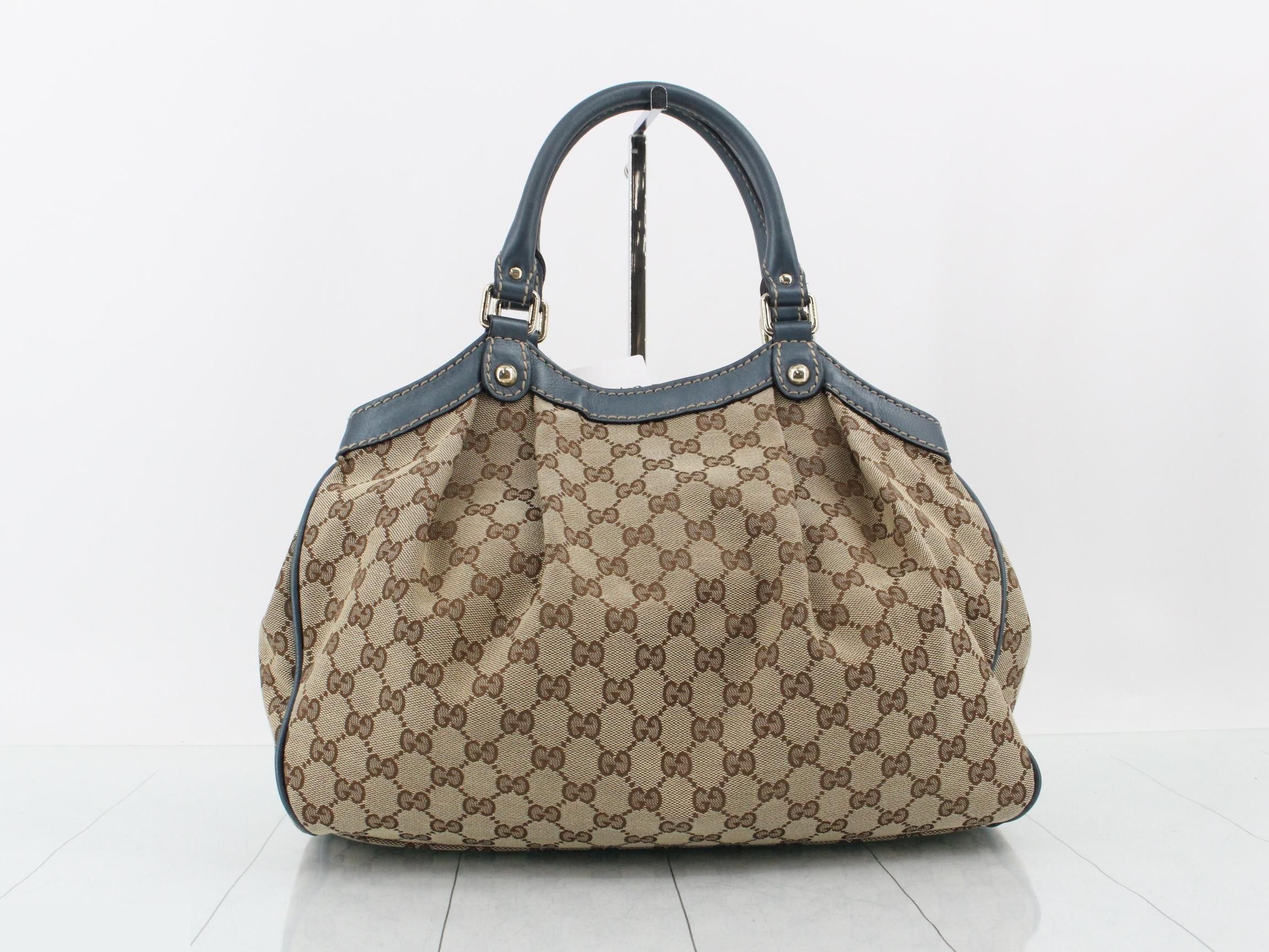 GG Canvas Sukey Handbag, Beige, 211944 — view 2