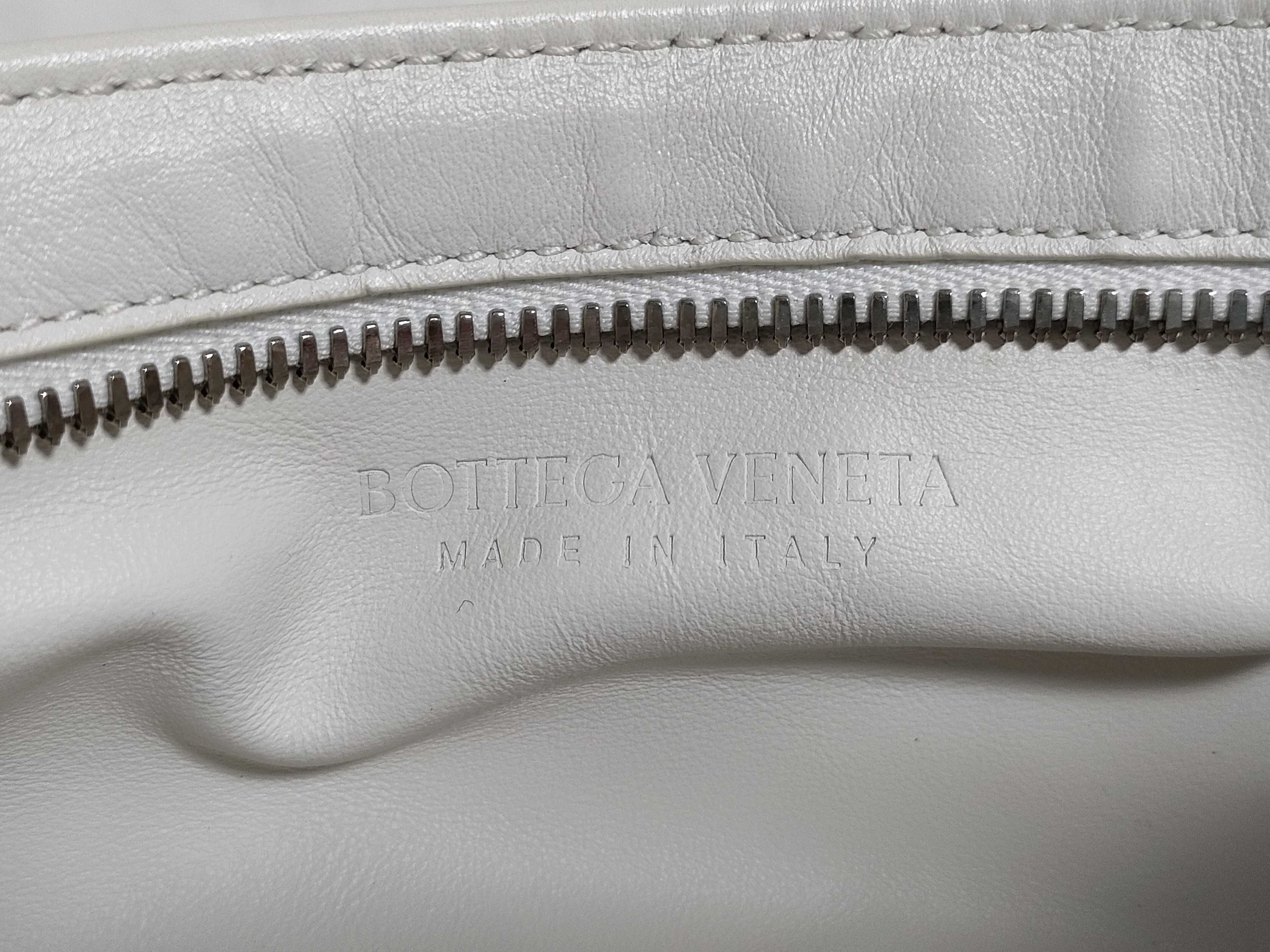 Mini The Twist Leather Handbag, White — view 11