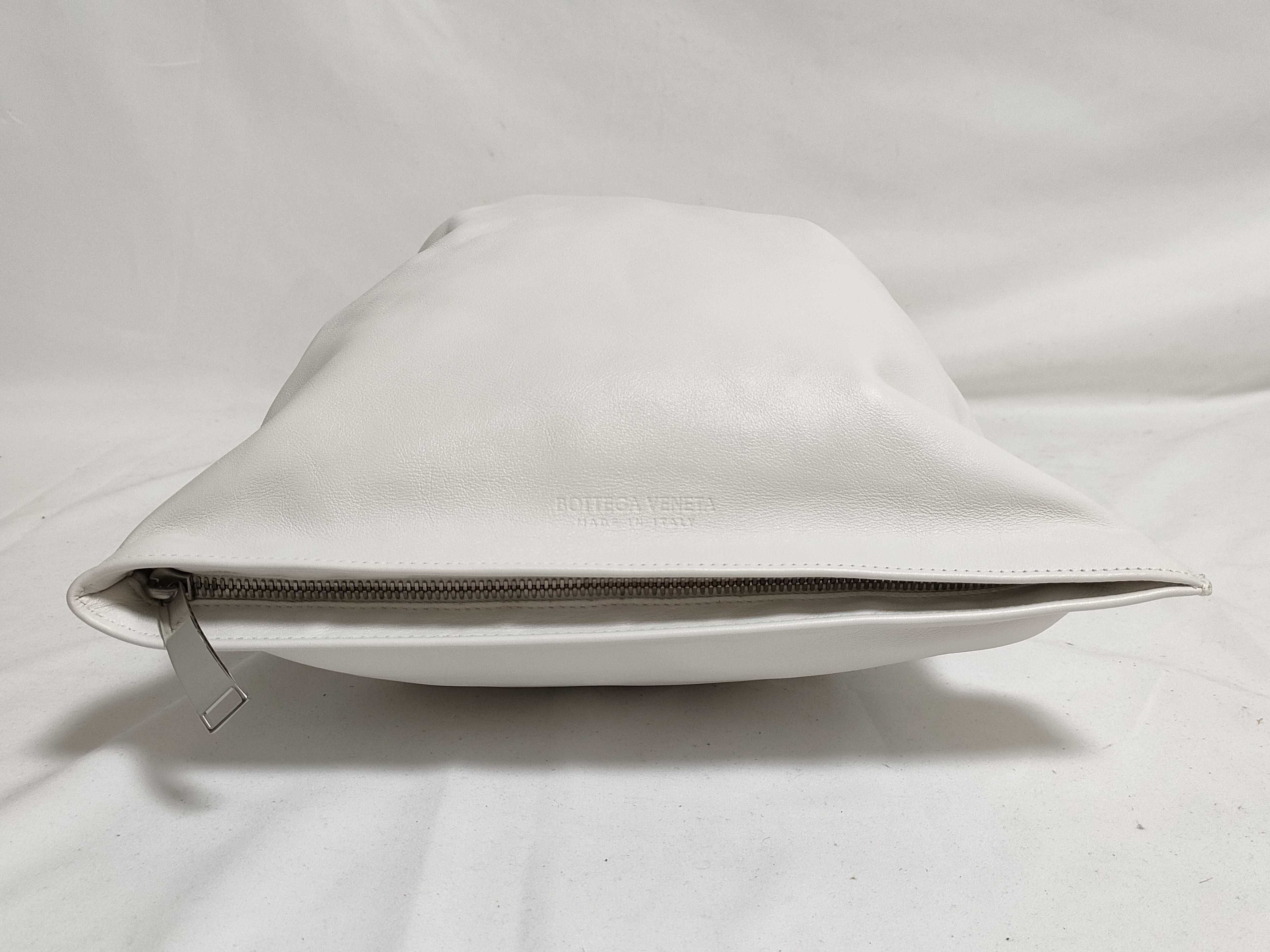 Mini The Twist Leather Handbag, White — view 3
