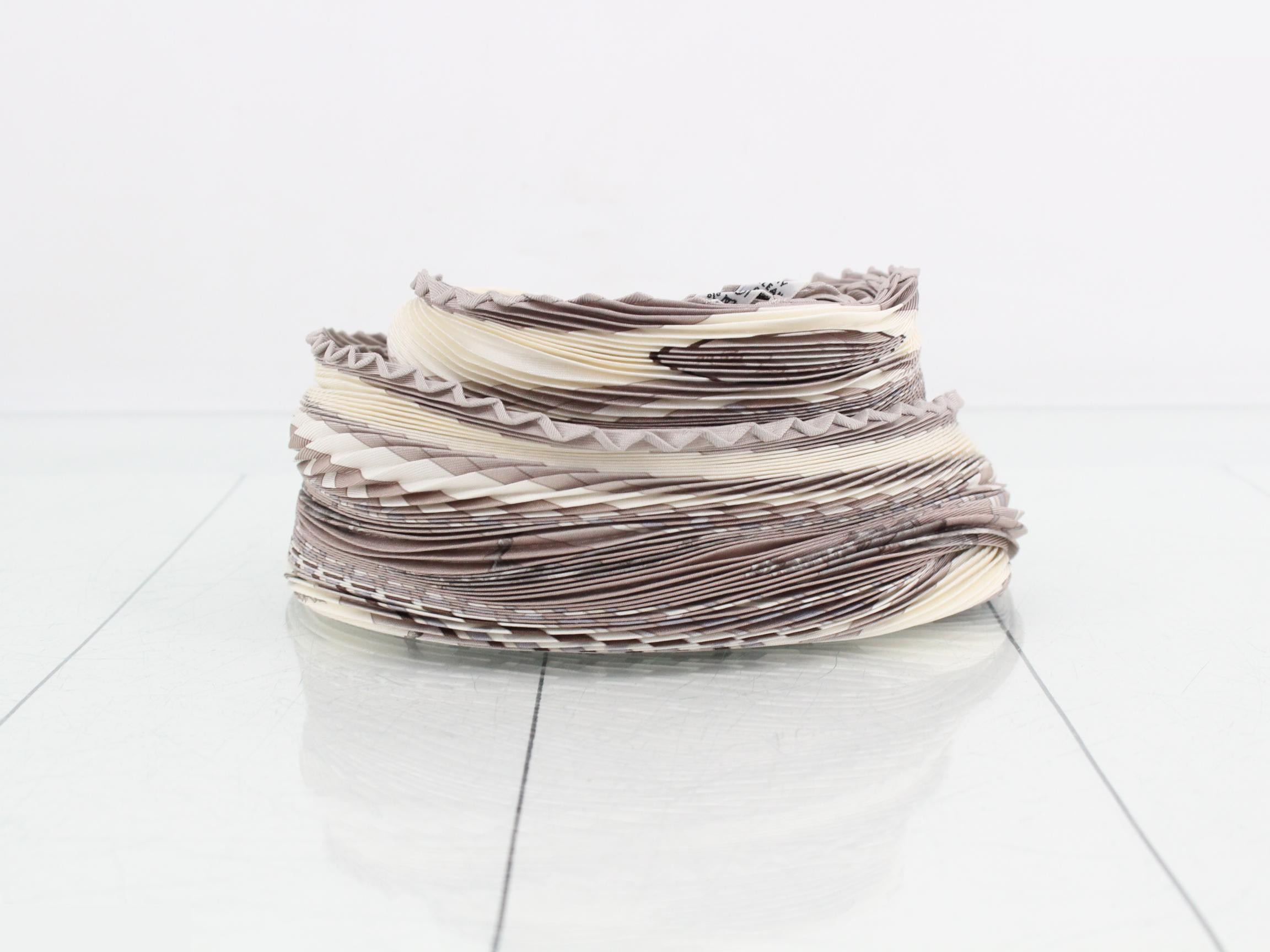 Hermès Pleated Silk Scarf, SEQUENCES — view 2