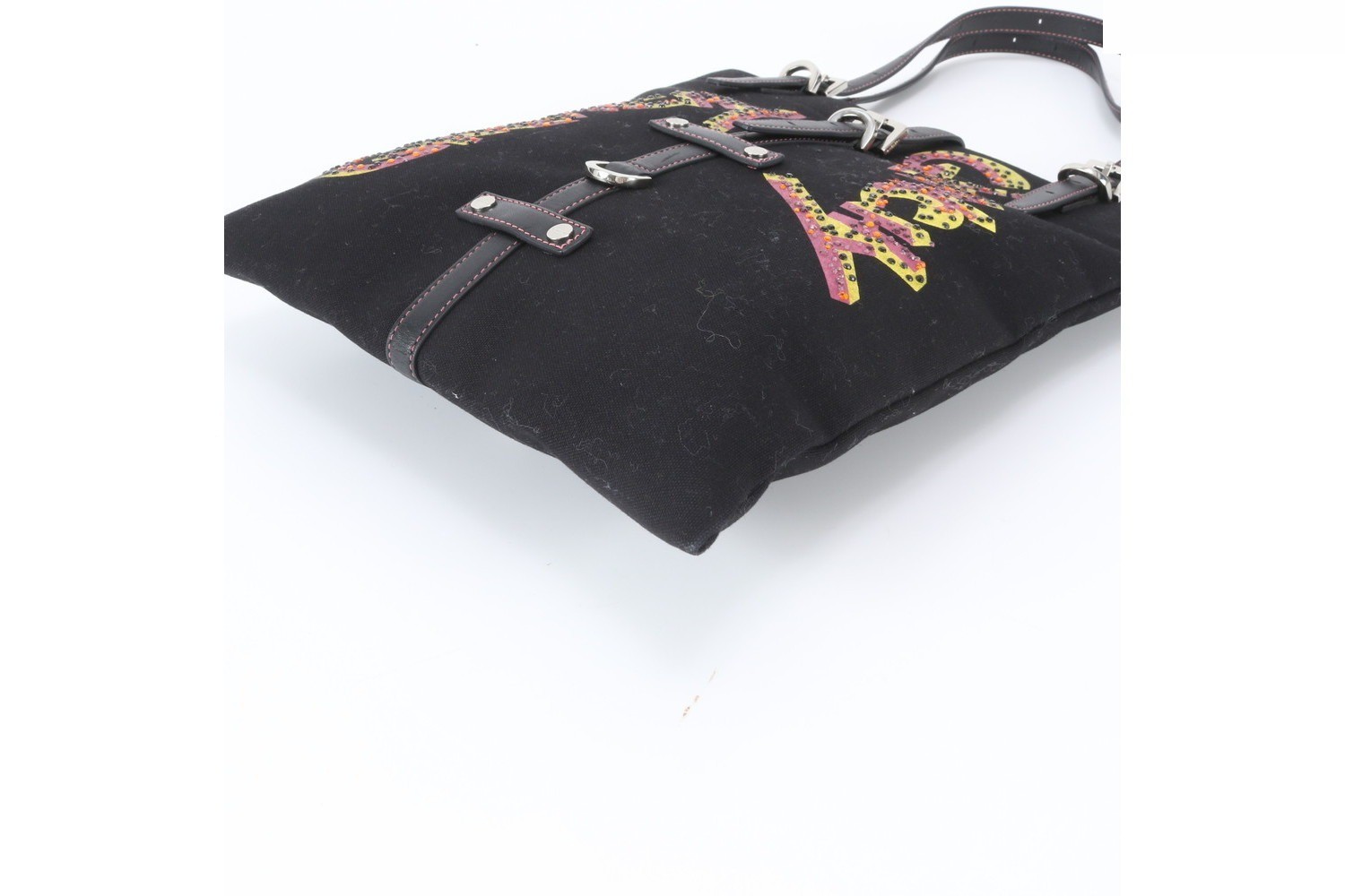 Rhinestone Leather Tote Bag — view 5