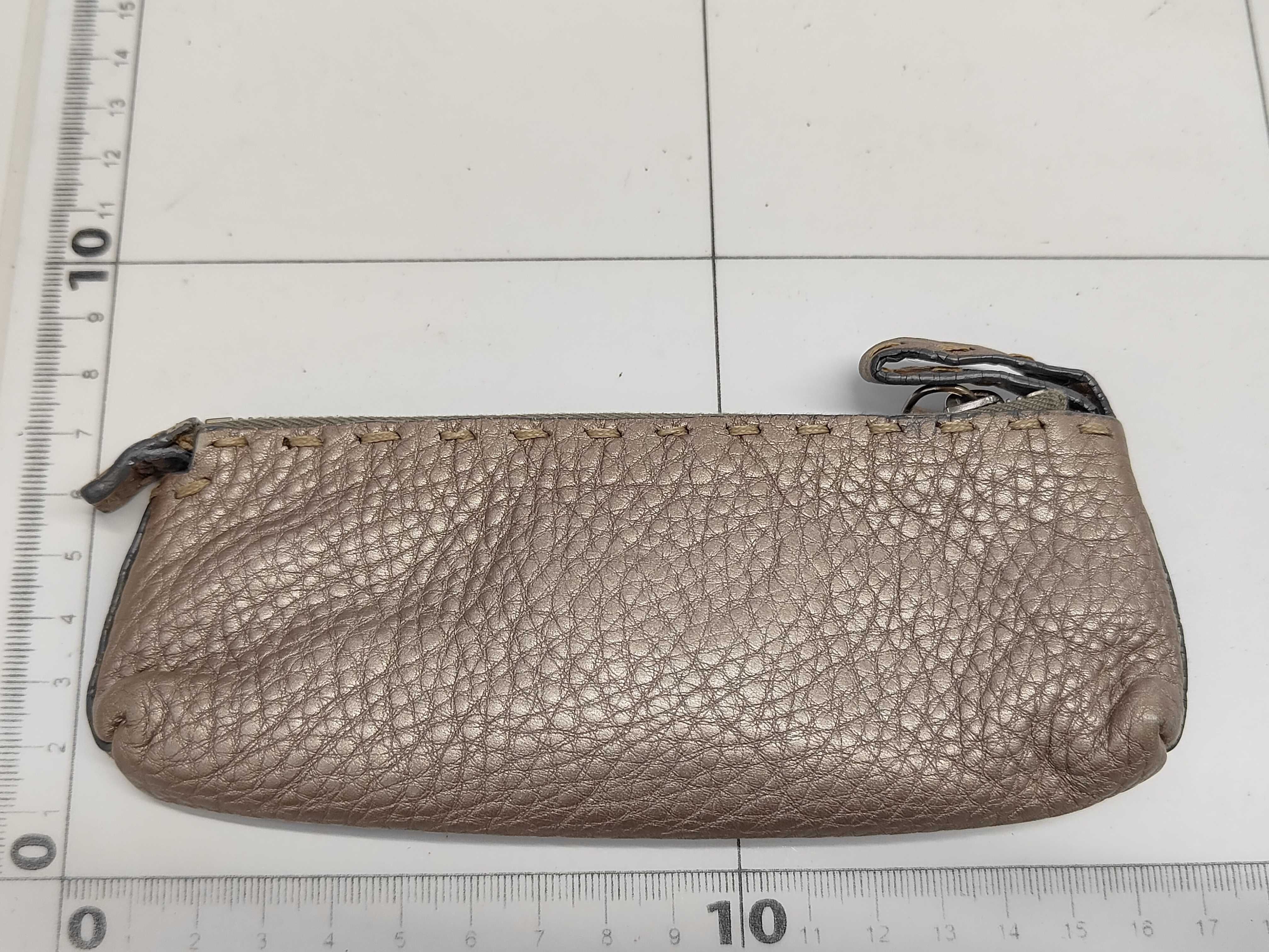 FENID Fendi Selleria Coin Case Brown Wallet — view 2
