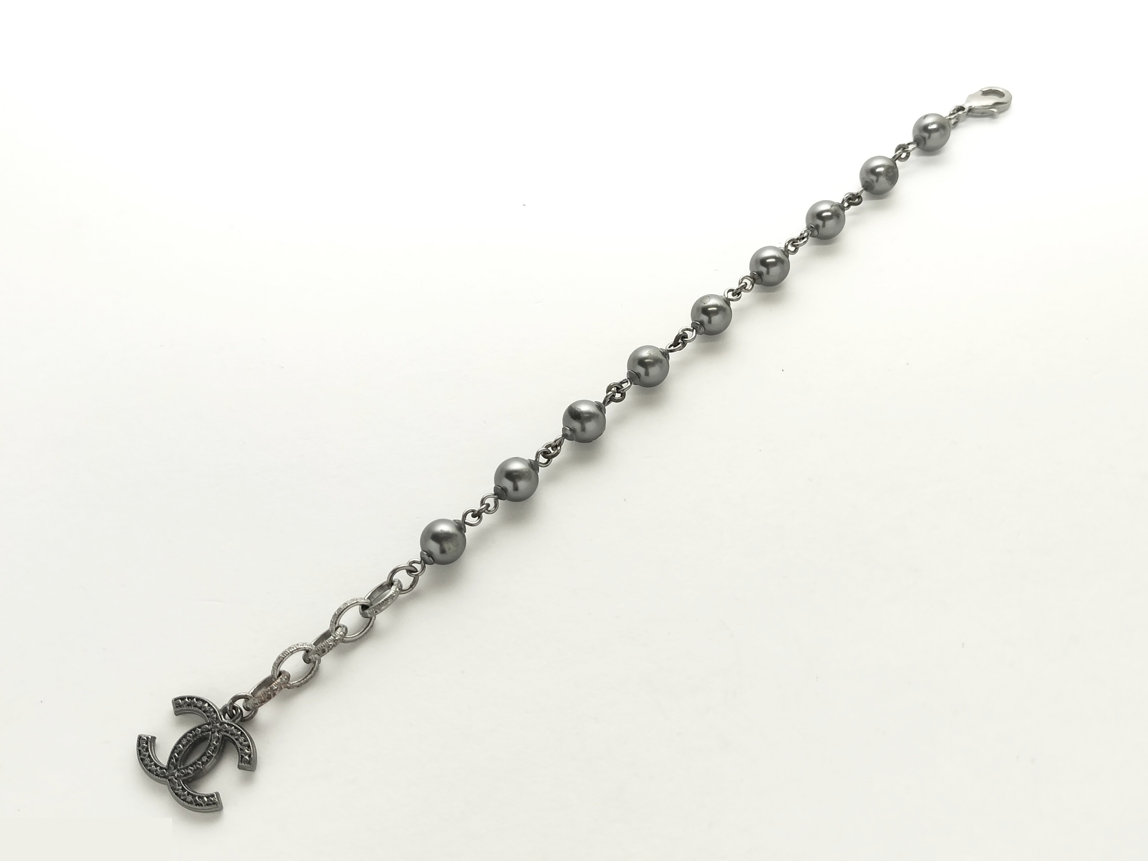 Coco F Pearl Black Bracelet, wrist circumference approximately 17.5 cm — view 6