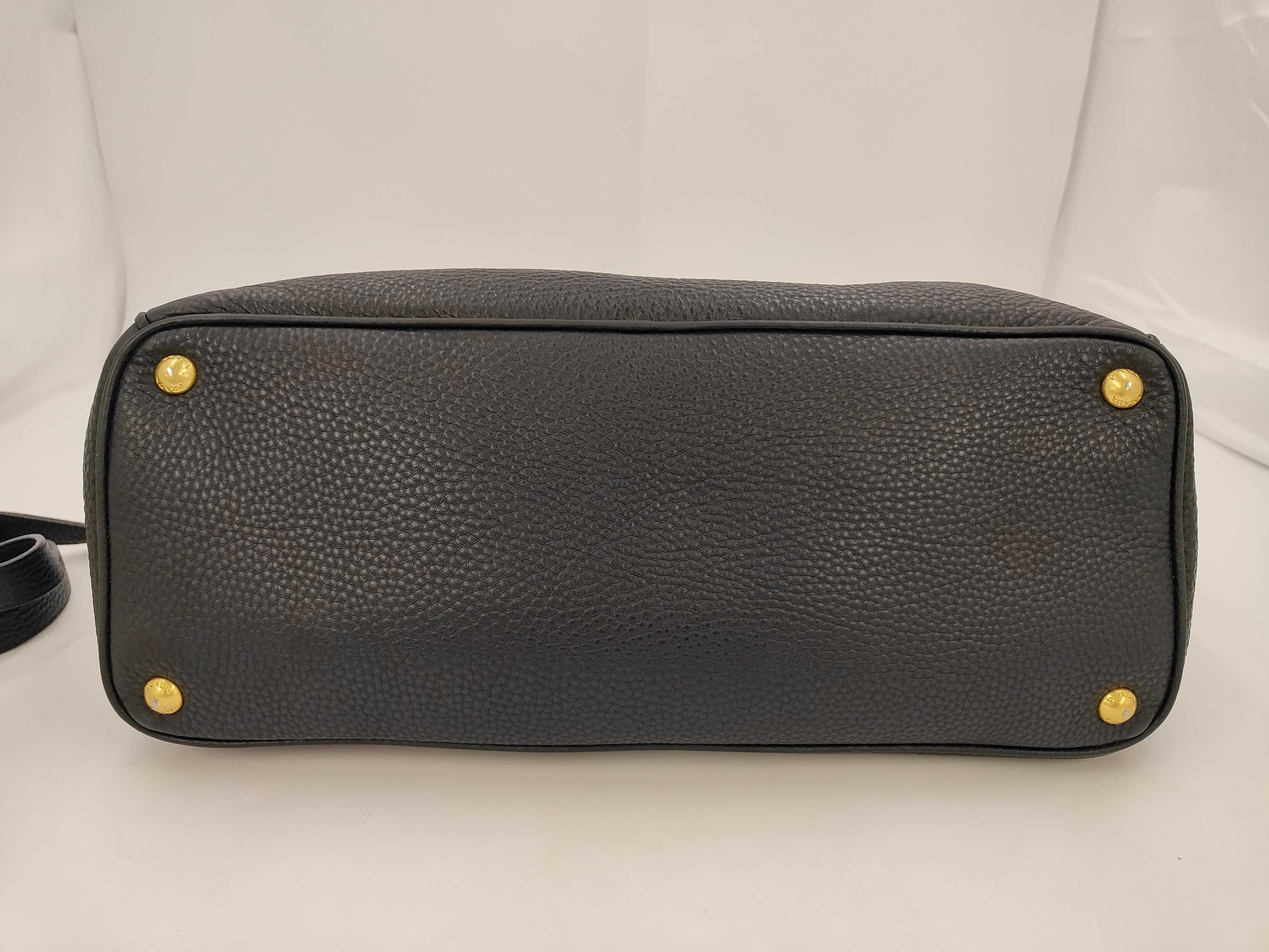 Vitello Daino Tote Shoulder Bag Black BN2423 Tote Bag — view 4