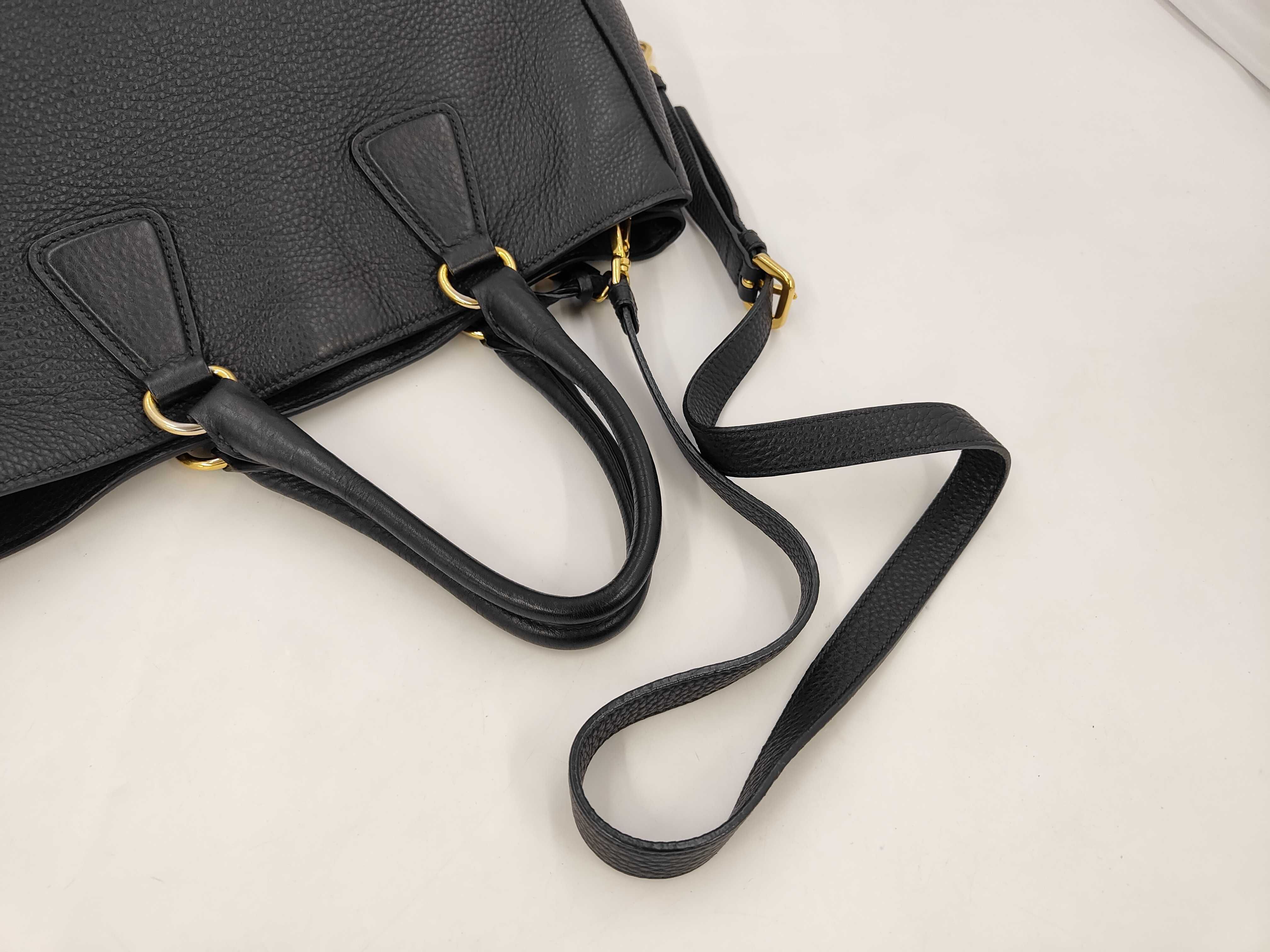 Vitello Daino Tote Shoulder Bag Black BN2423 Tote Bag — view 5